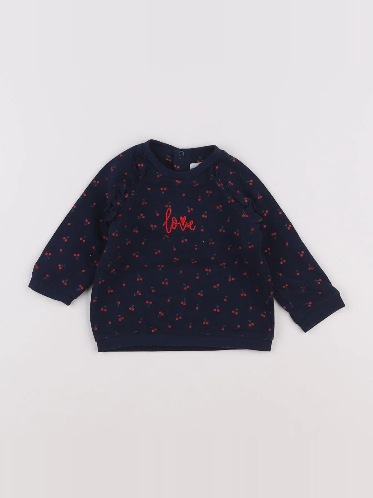 Vertbaudet - sweat bleu - 6 mois