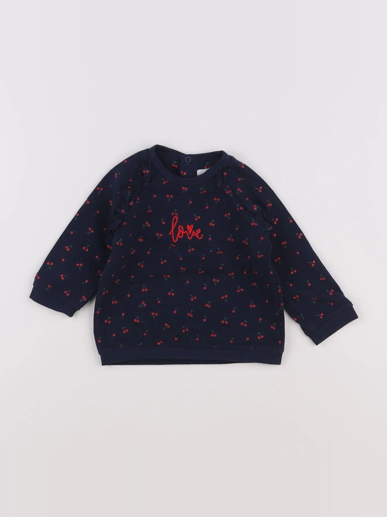 Vertbaudet - sweat bleu - 6 mois