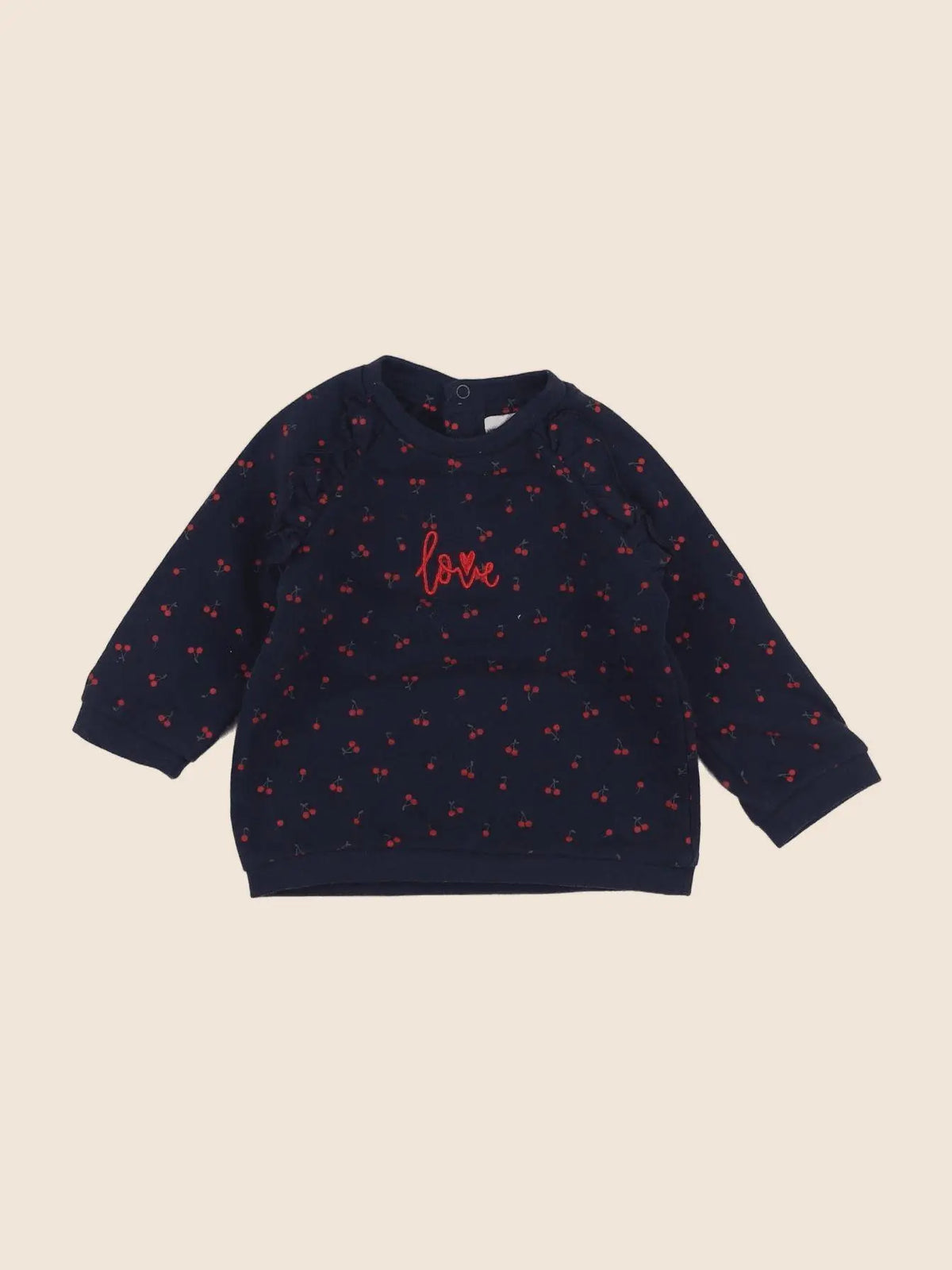 Vertbaudet - sweat bleu - 6 mois