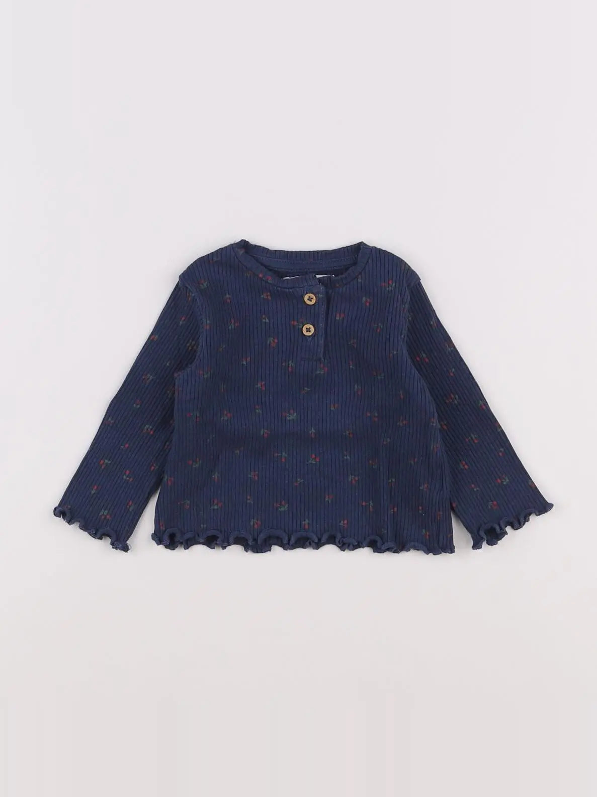 Vertbaudet - tee-shirt bleu - 6 mois