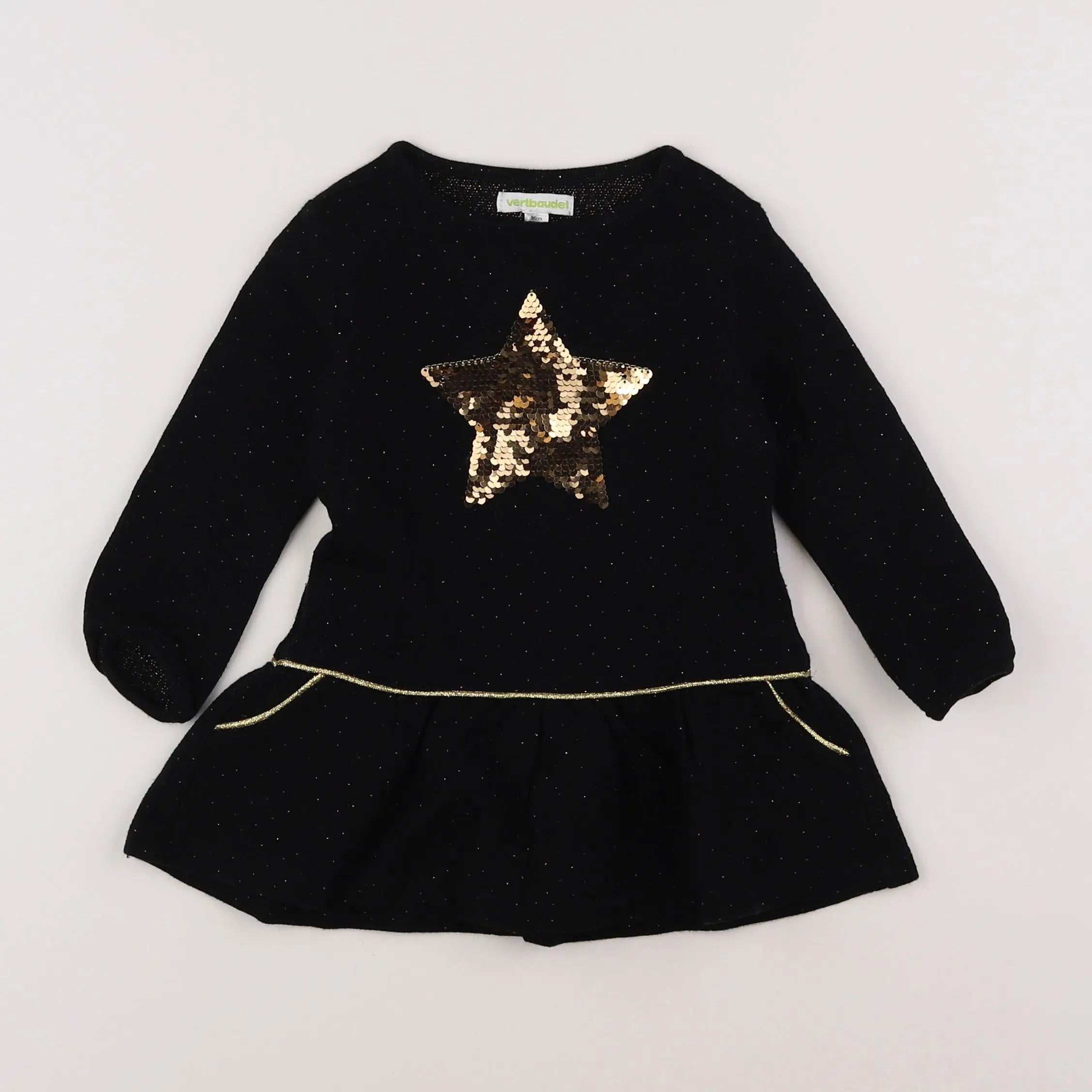 Vertbaudet - robe noir - 2 ans