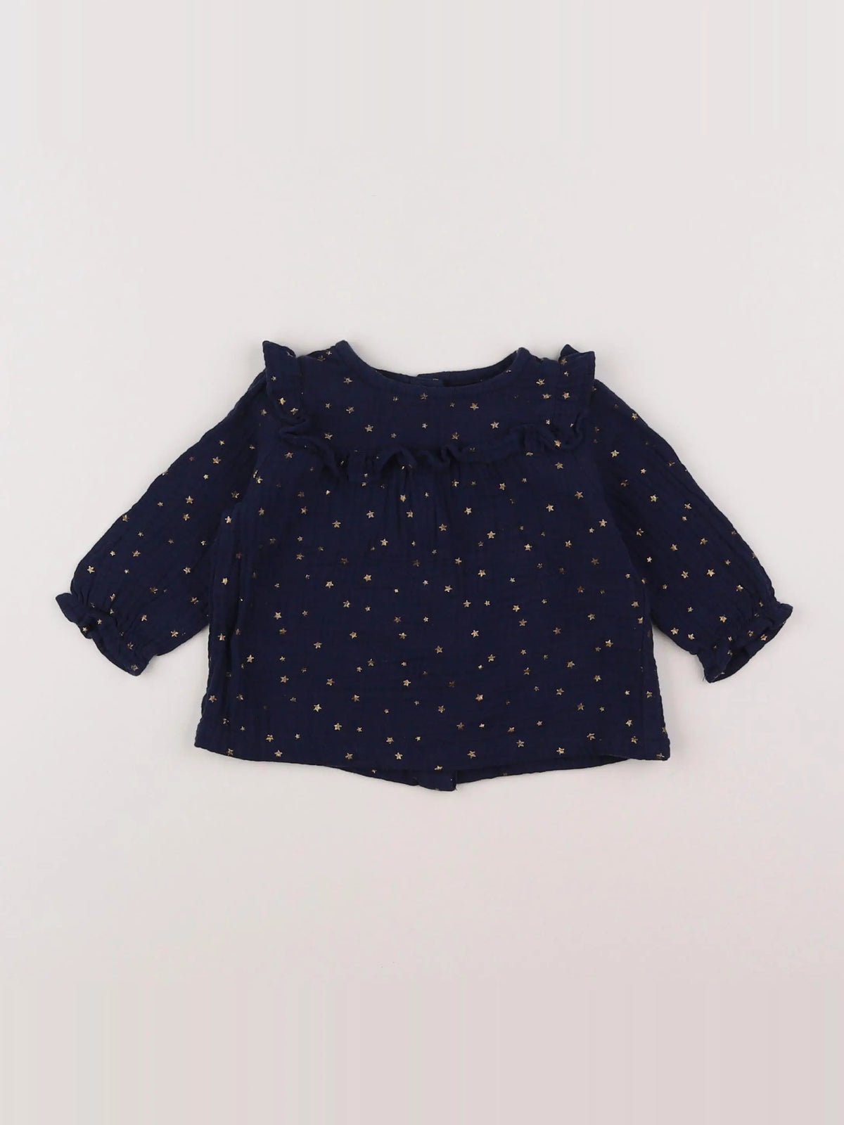 Vertbaudet - blouse bleu - 6 mois