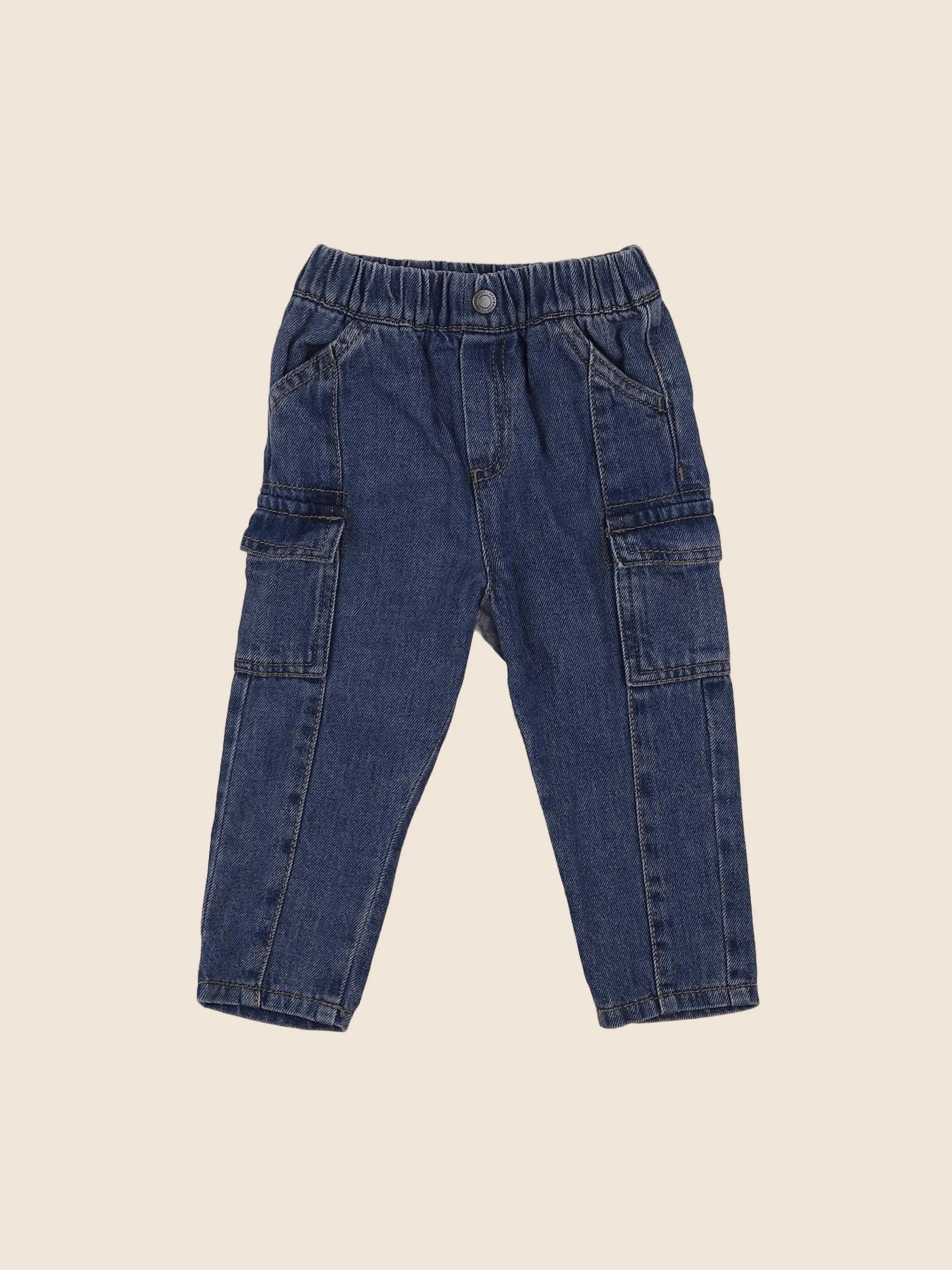 Vertbaudet - jean bleu - 12 mois