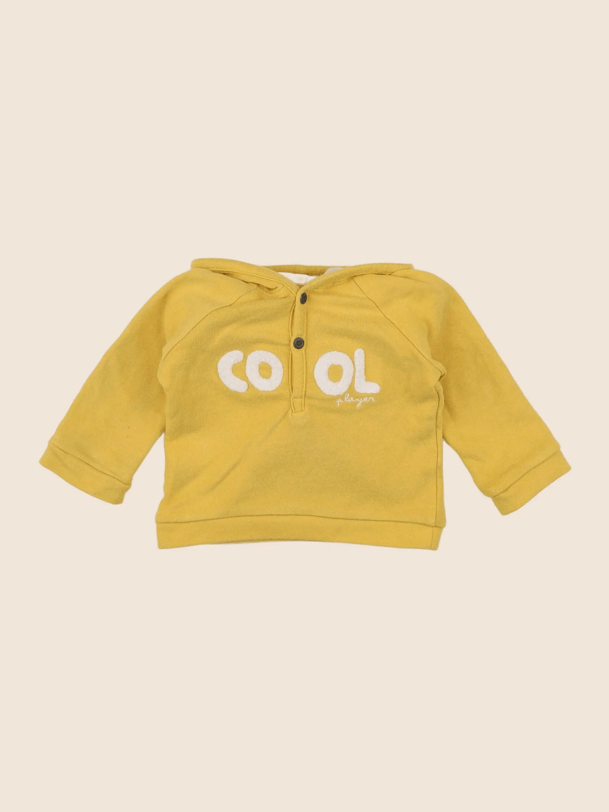 Vertbaudet - sweat jaune - 6 mois