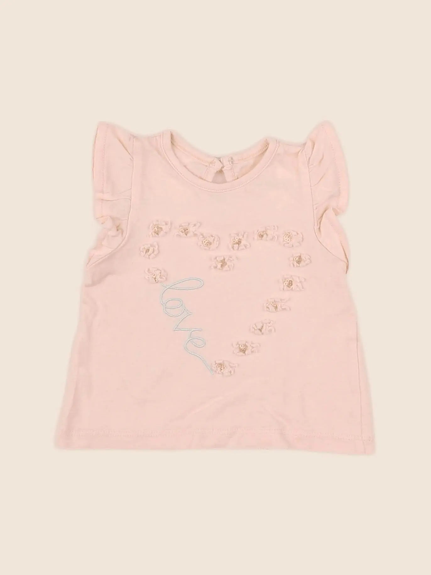 Vertbaudet - tee-shirt rose - 3 mois