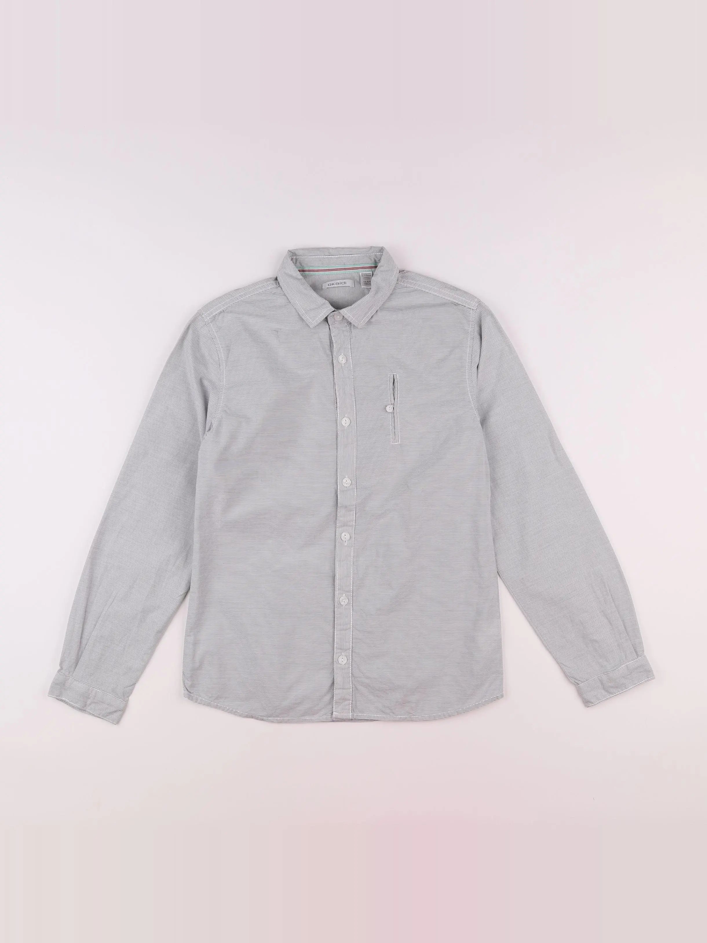 Okaidi - chemise gris - 12 ans