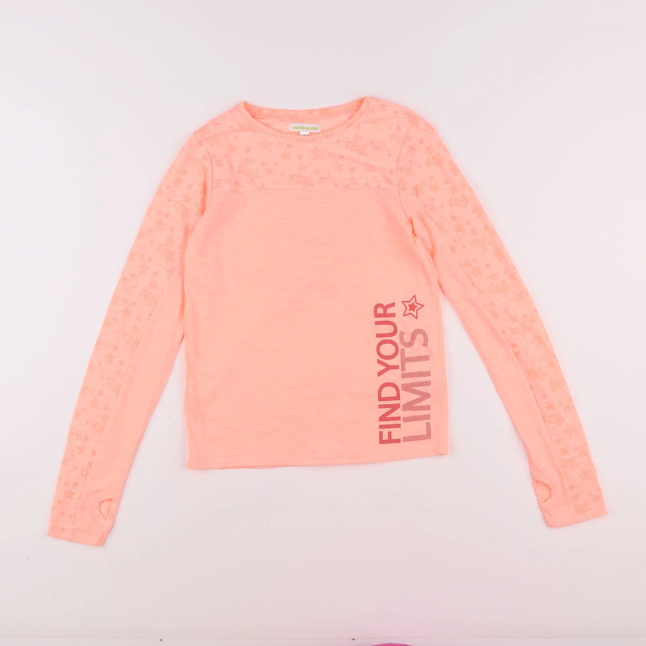 Vertbaudet - tee-shirt rose - 10 ans