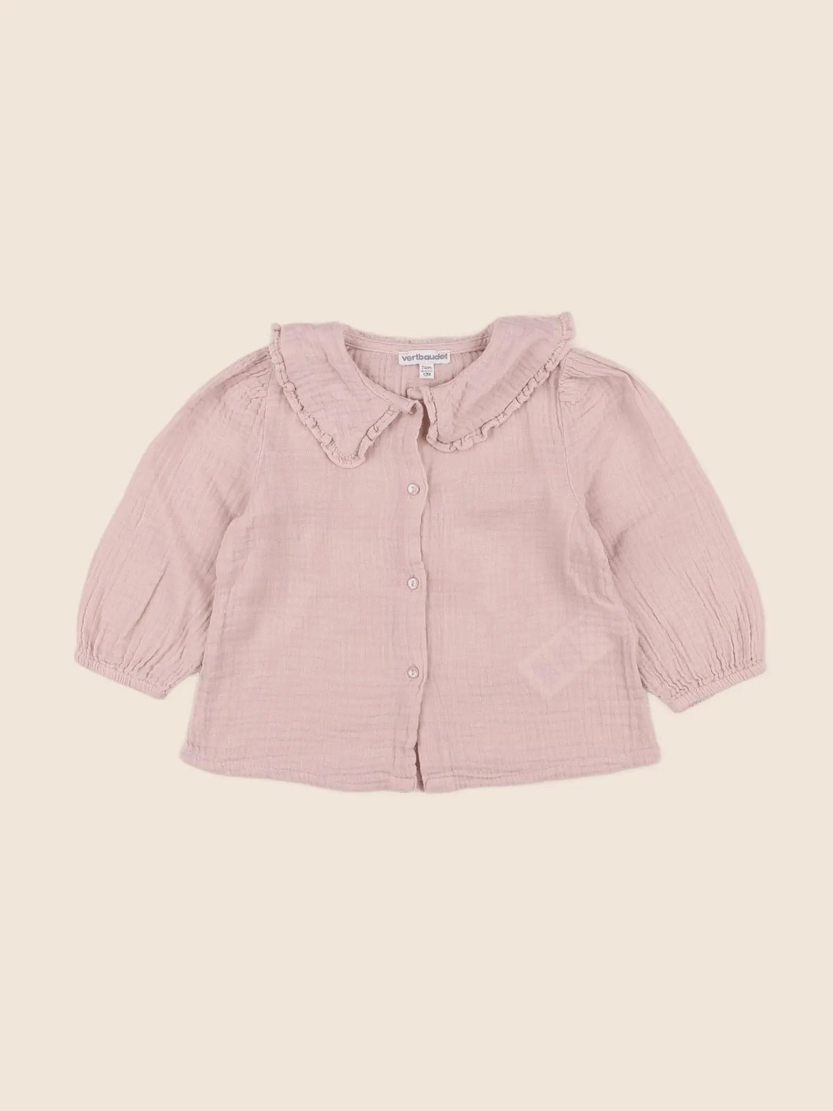 Vertbaudet - blouse rose - 12 mois