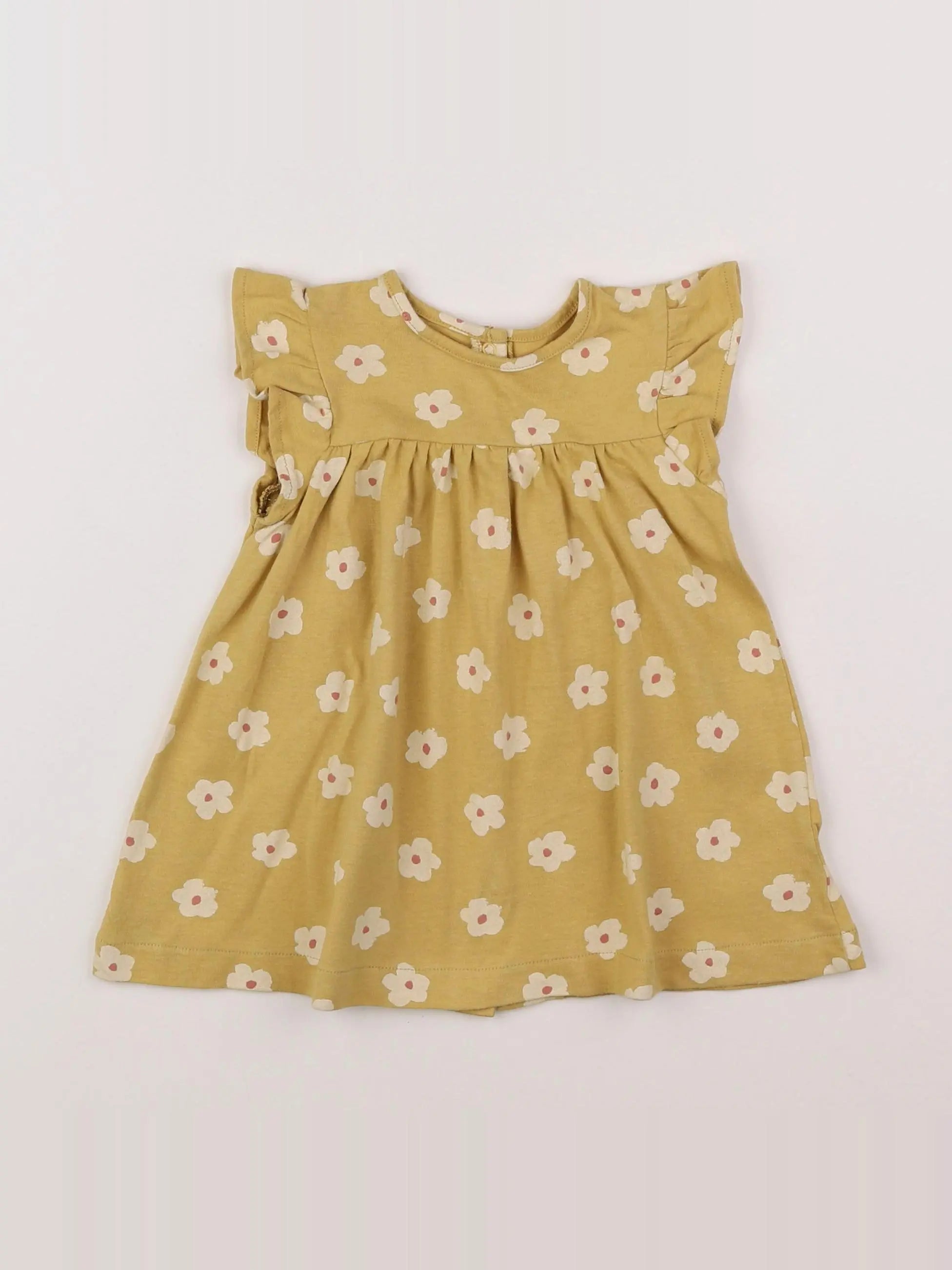 Vertbaudet - robe jaune - 9 mois