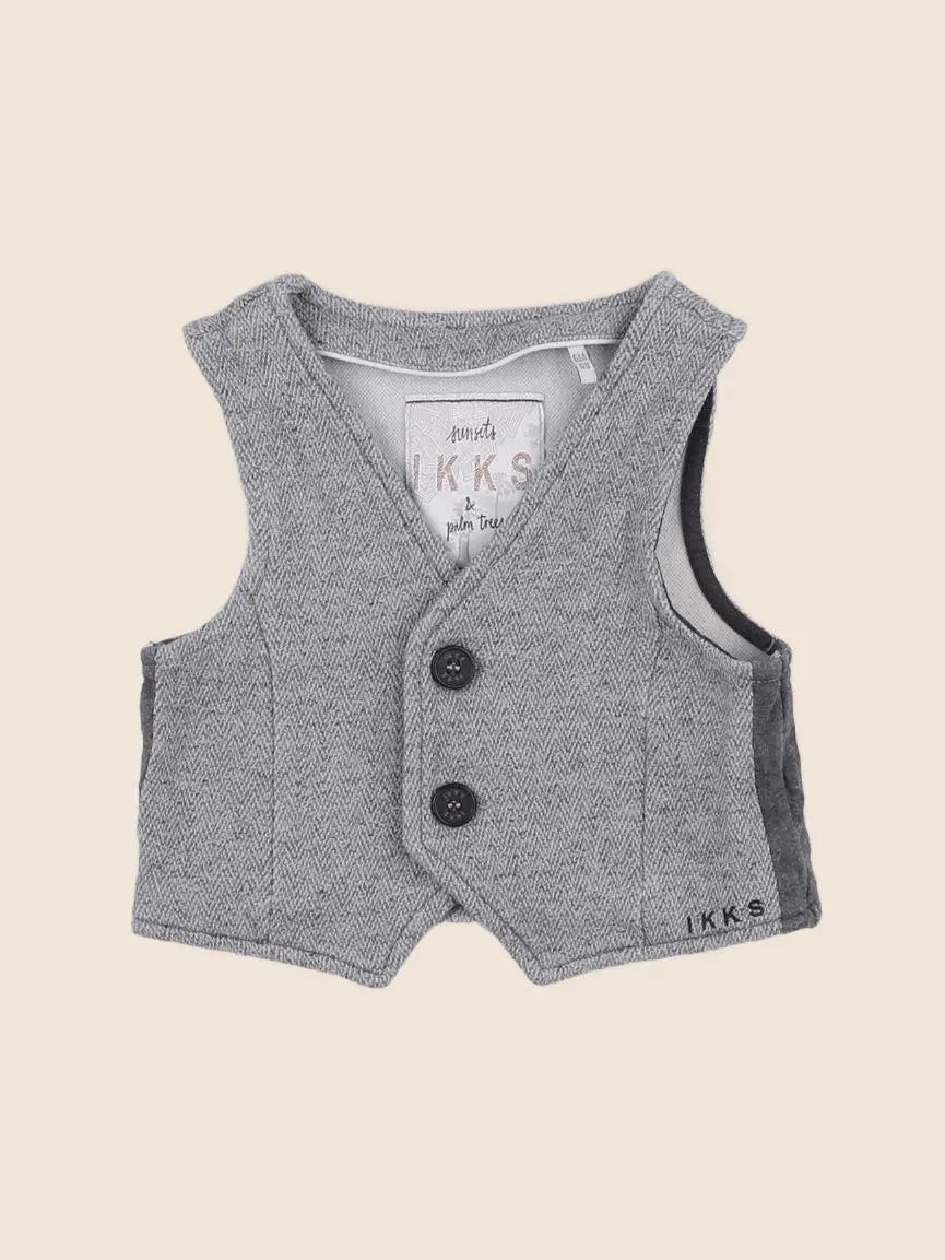IKKS - gilet gris - 6 mois