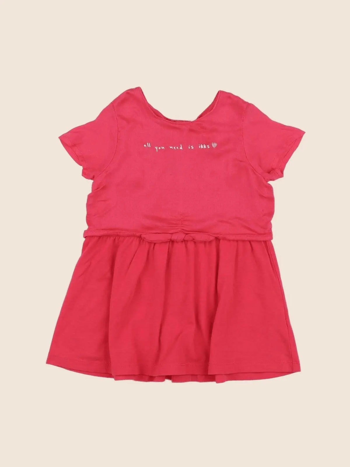 IKKS - robe rose - 12 mois