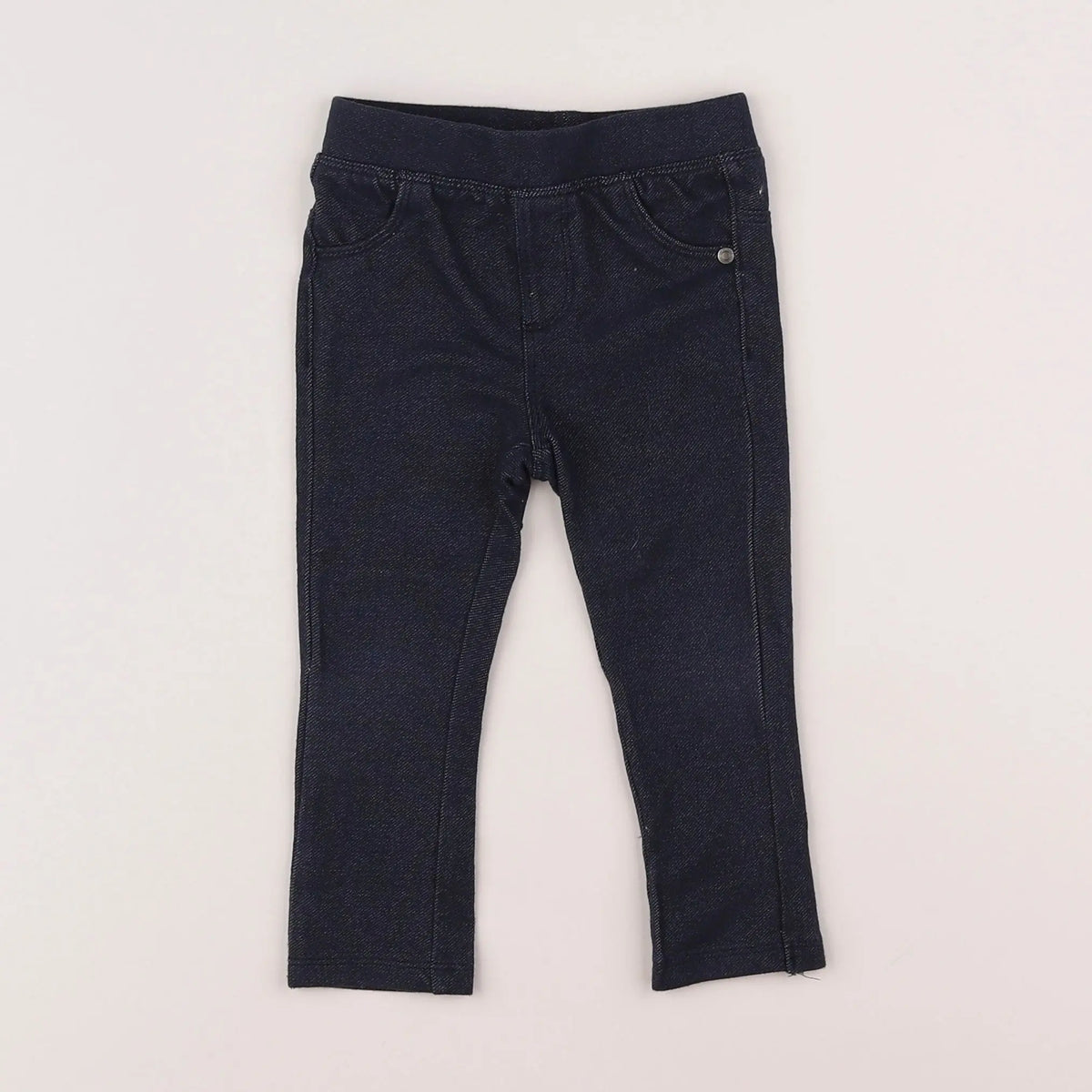Vertbaudet - jegging bleu - 12 mois