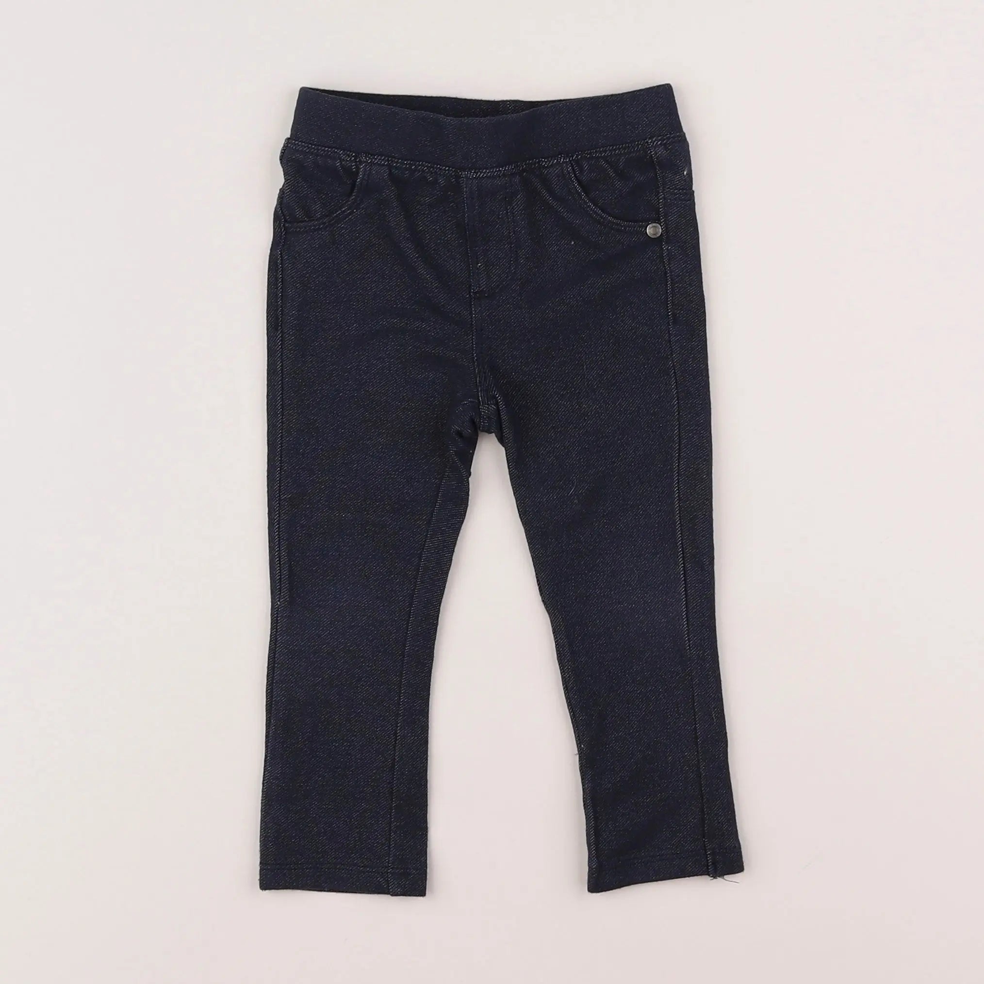 Vertbaudet - jegging bleu - 12 mois
