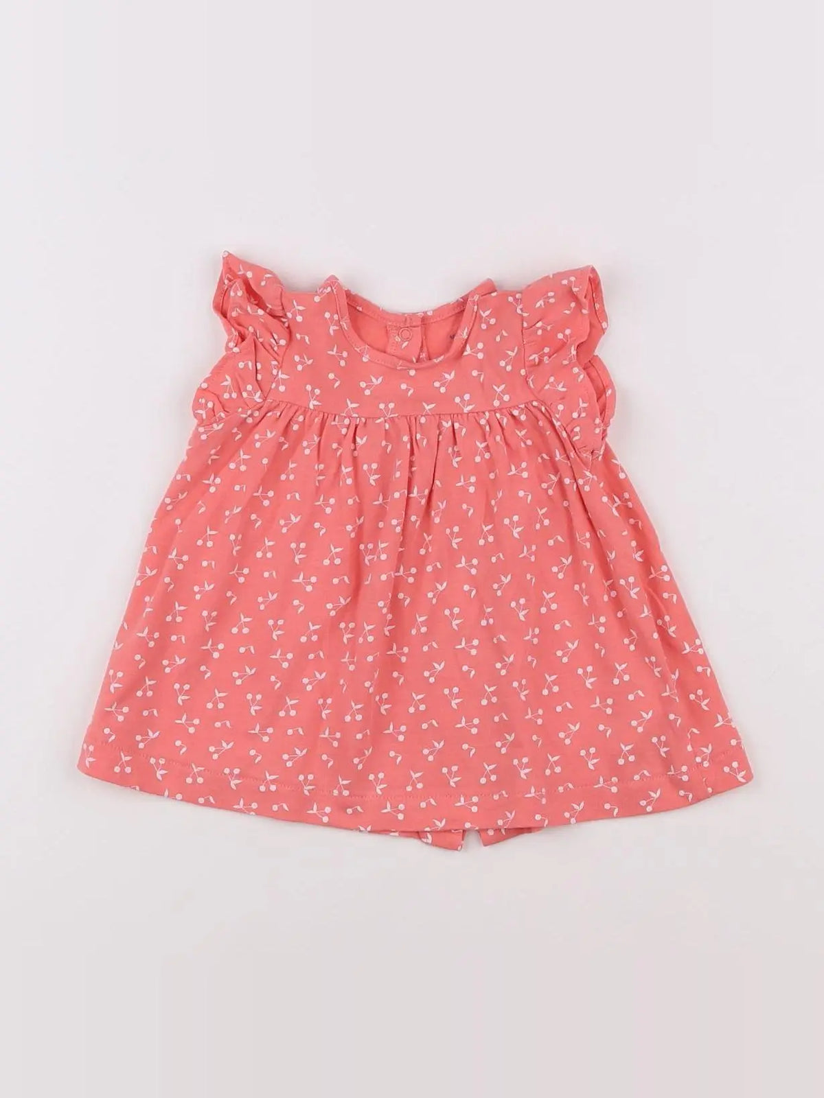 Vertbaudet - robe rose, blanc - 3 mois