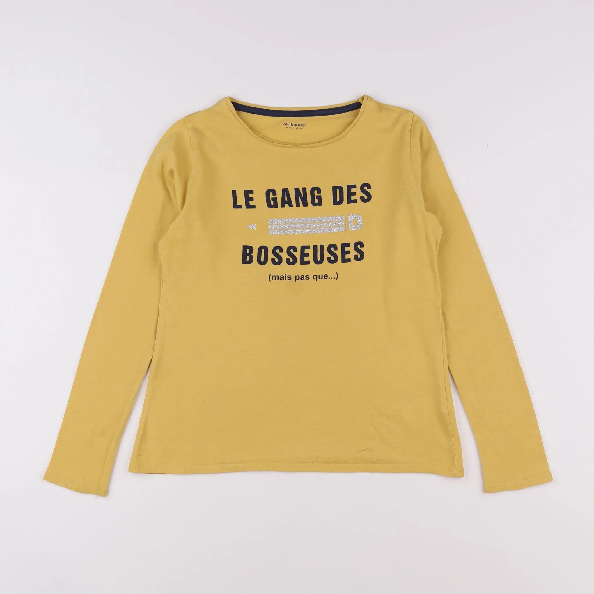 Vertbaudet - tee-shirt jaune - 10 ans
