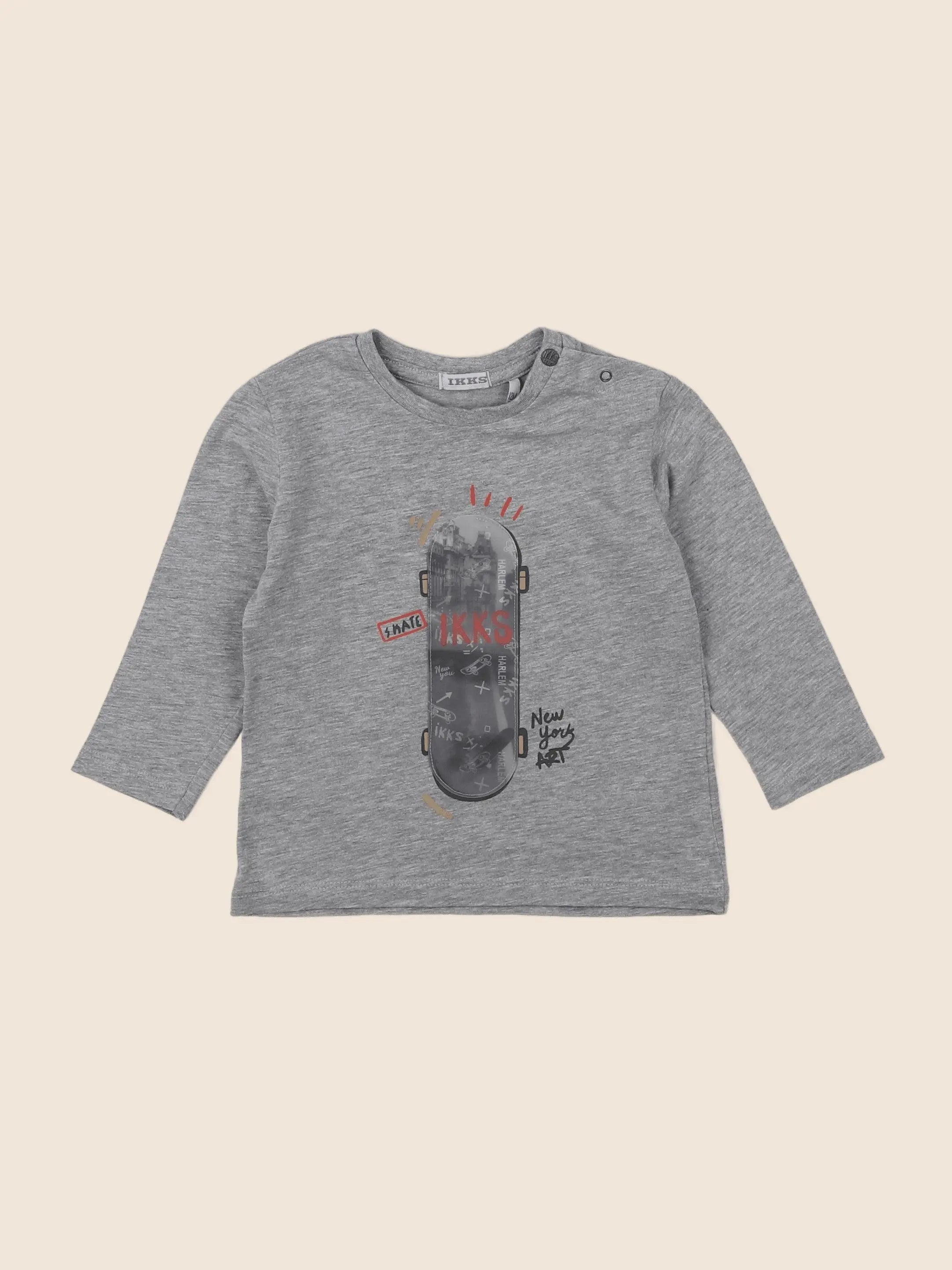 IKKS - tee-shirt gris - 12 mois