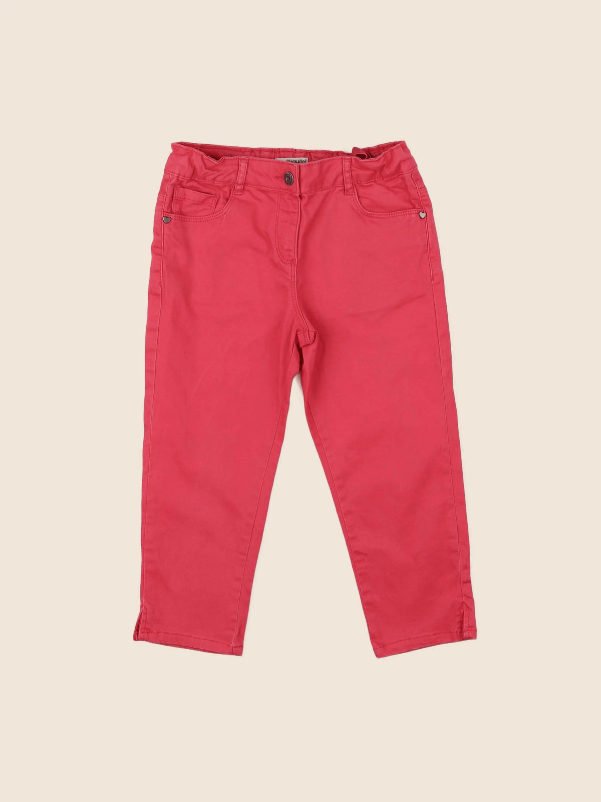 Vertbaudet - pantacourt rose - 9 ans