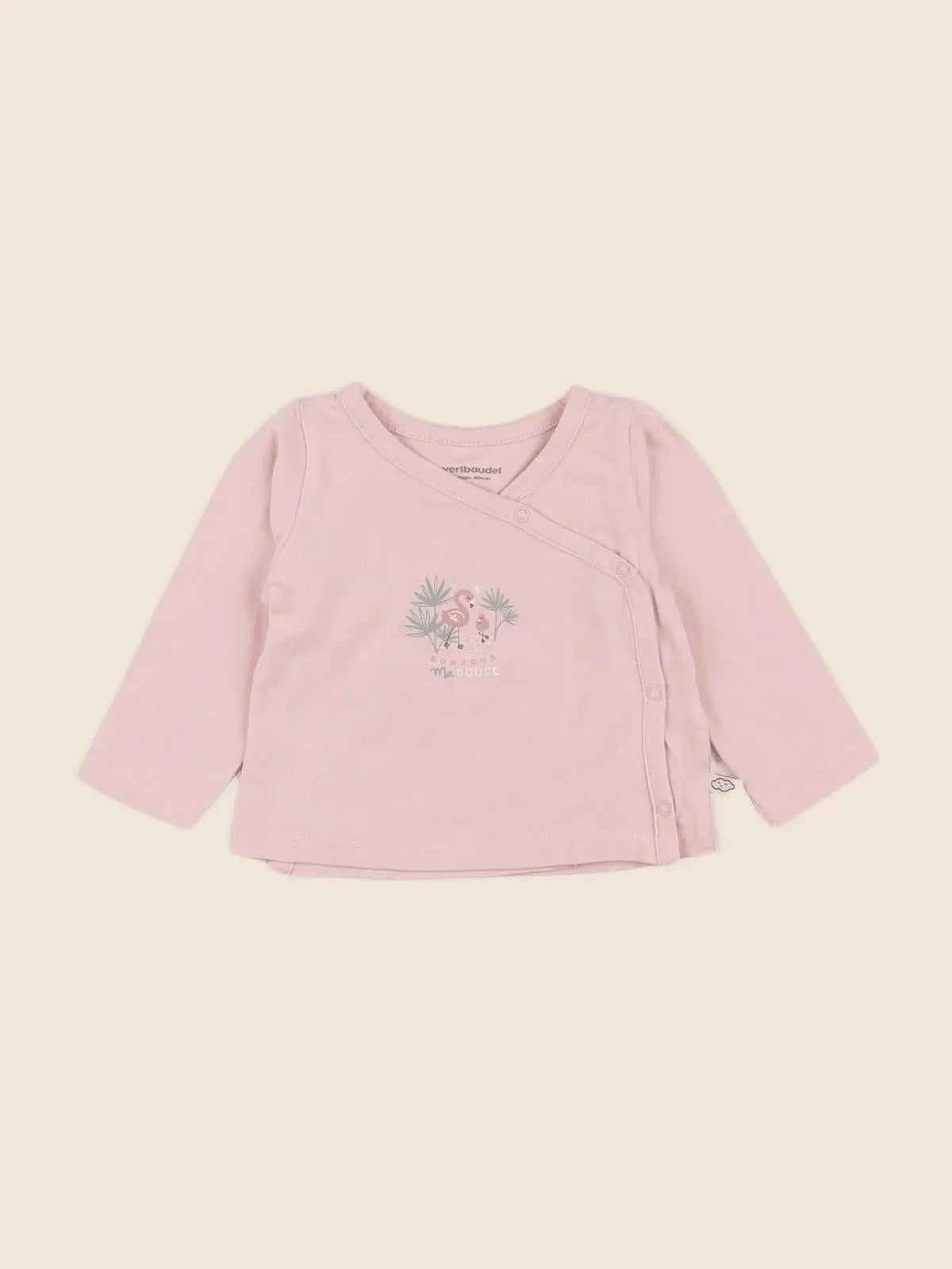 Vertbaudet - tee-shirt rose - 3 mois