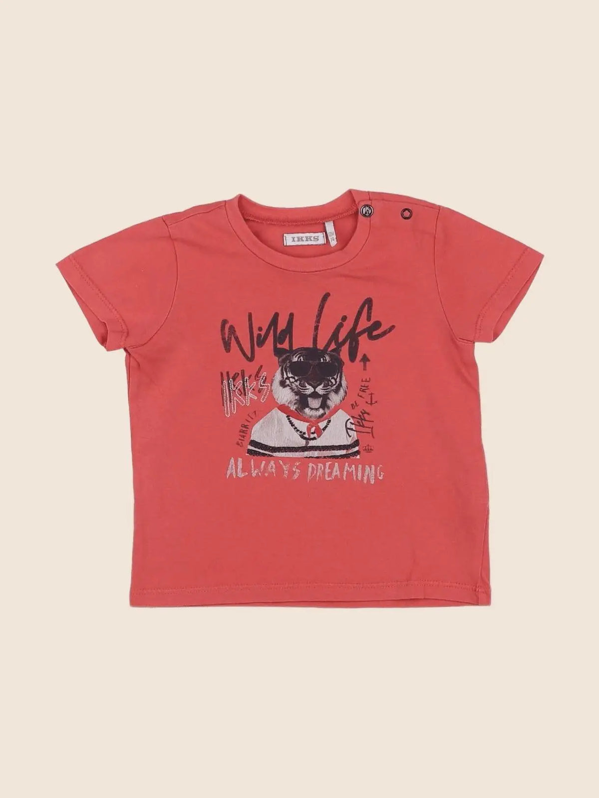 IKKS - tee-shirt orange - 12 mois
