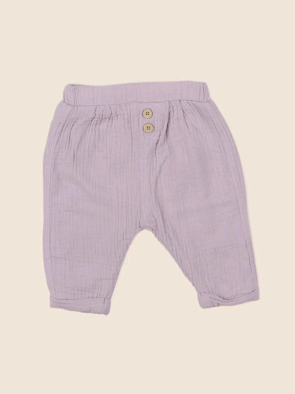 Vertbaudet - pantalon doublé violet - 6 mois