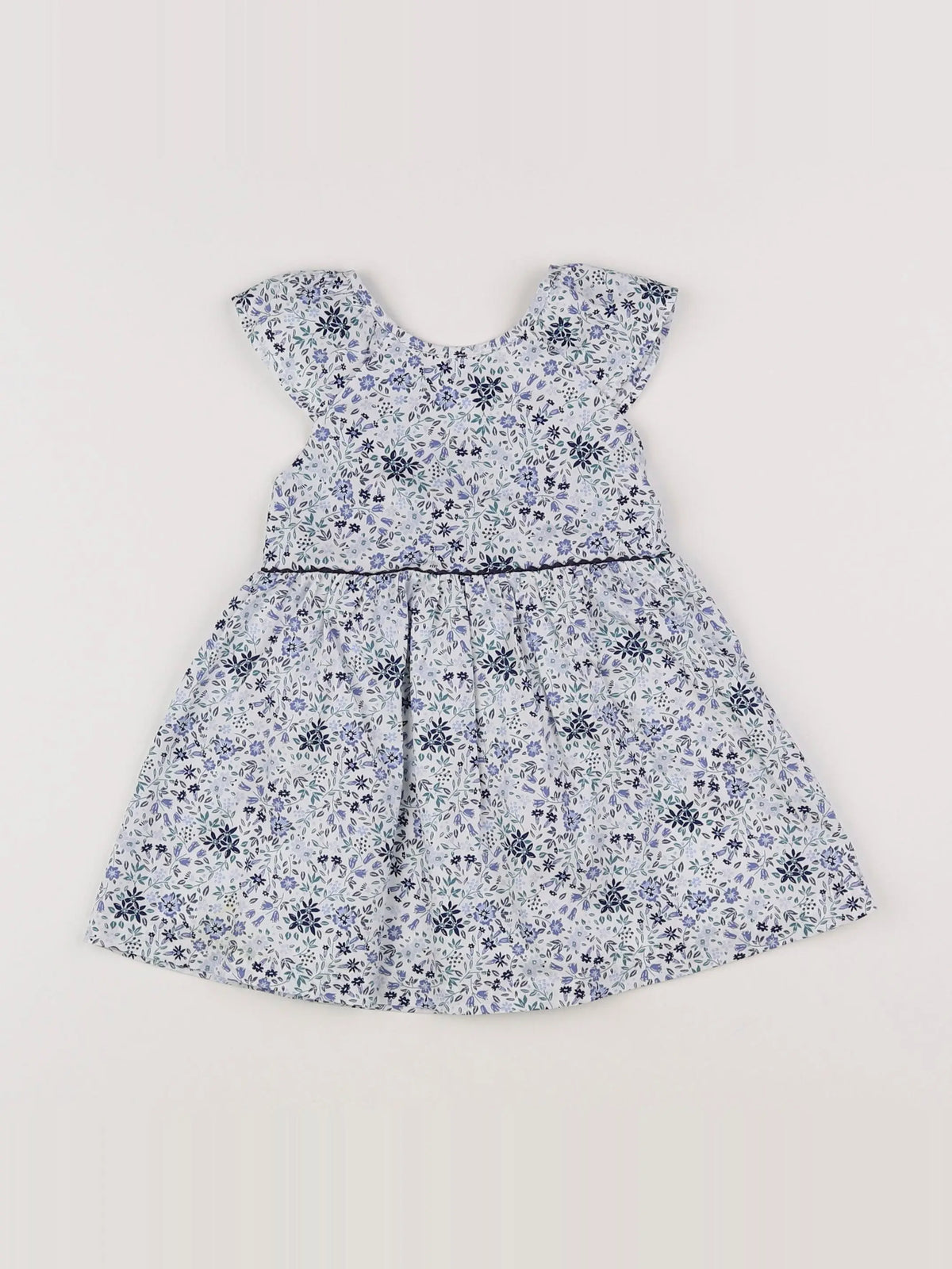 Vertbaudet - robe bleu - 12 mois