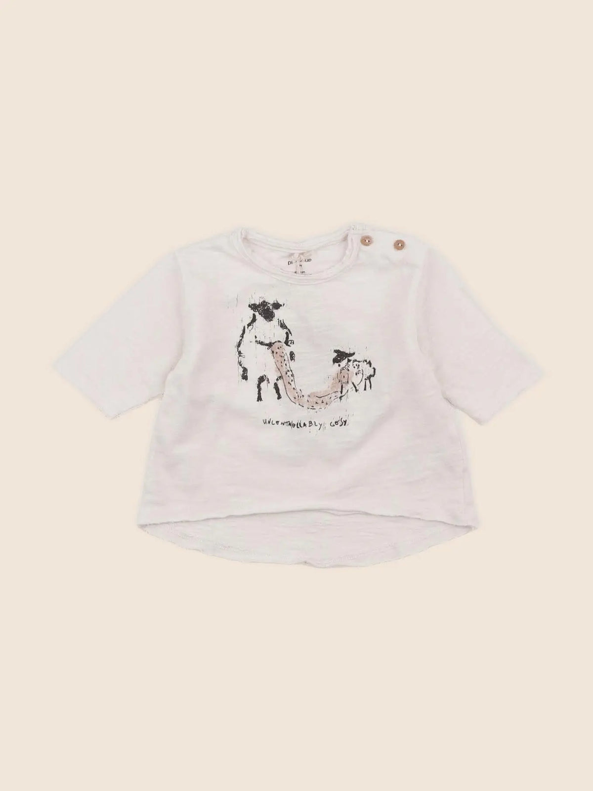 Play Up - tee-shirt beige - 3 mois