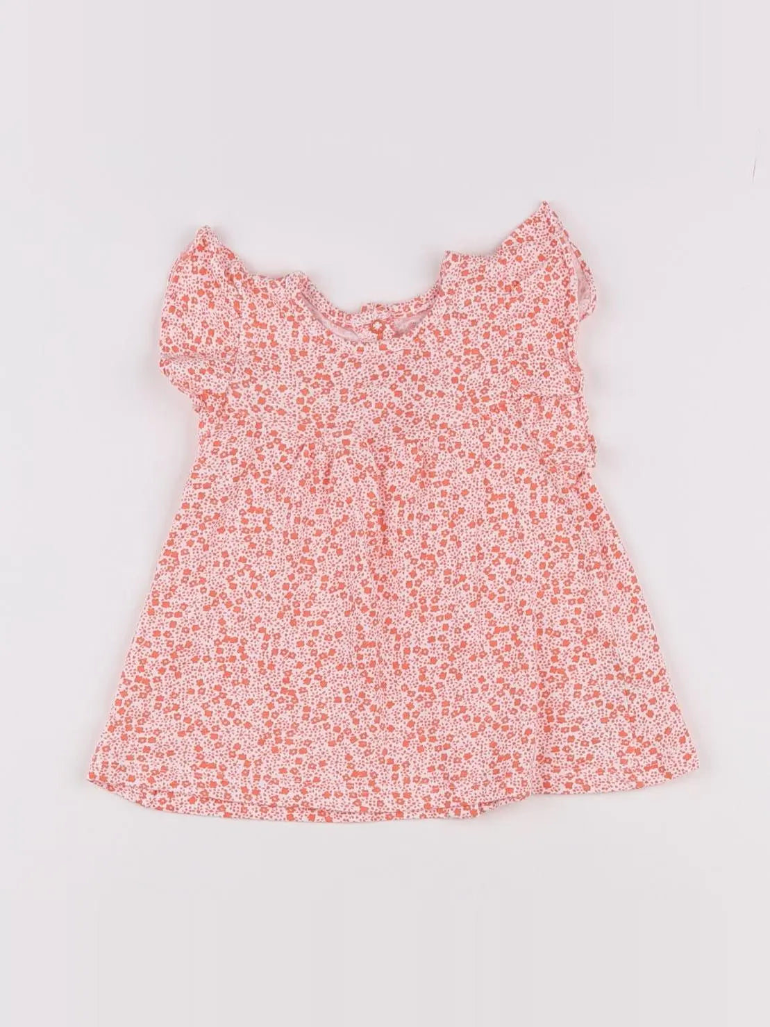 Vertbaudet - débardeur blanc, rose - 9 mois