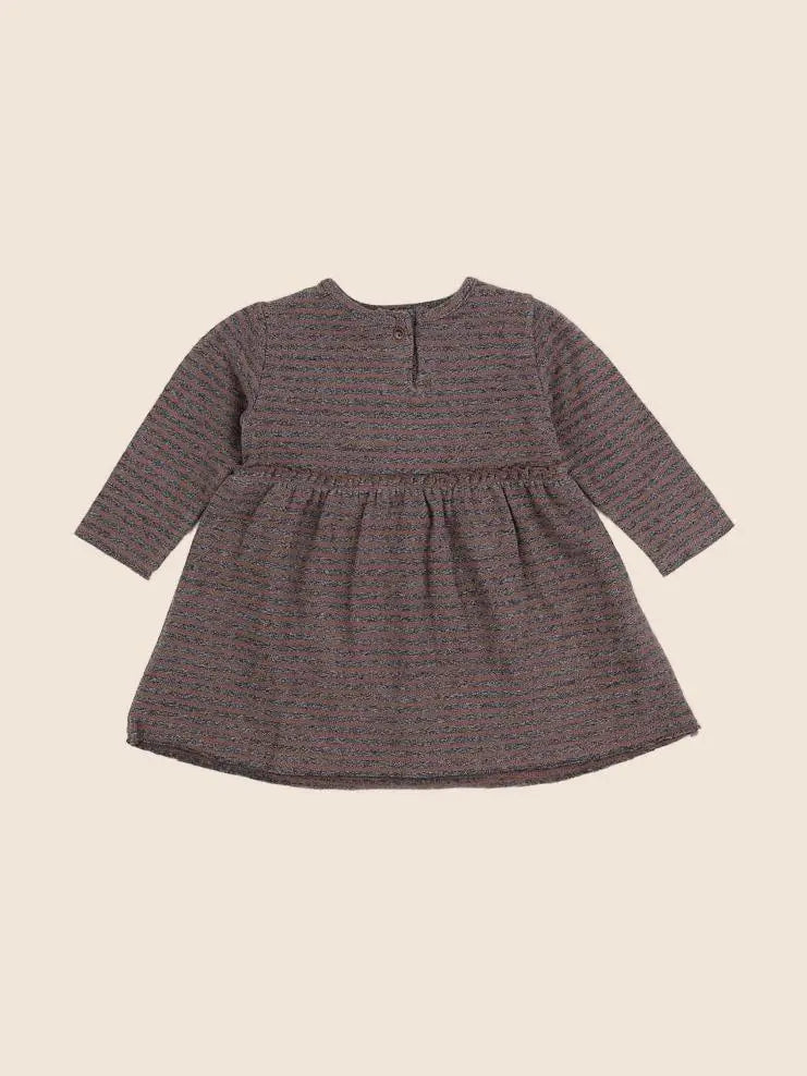 Play Up - robe marron, gris - 6 mois