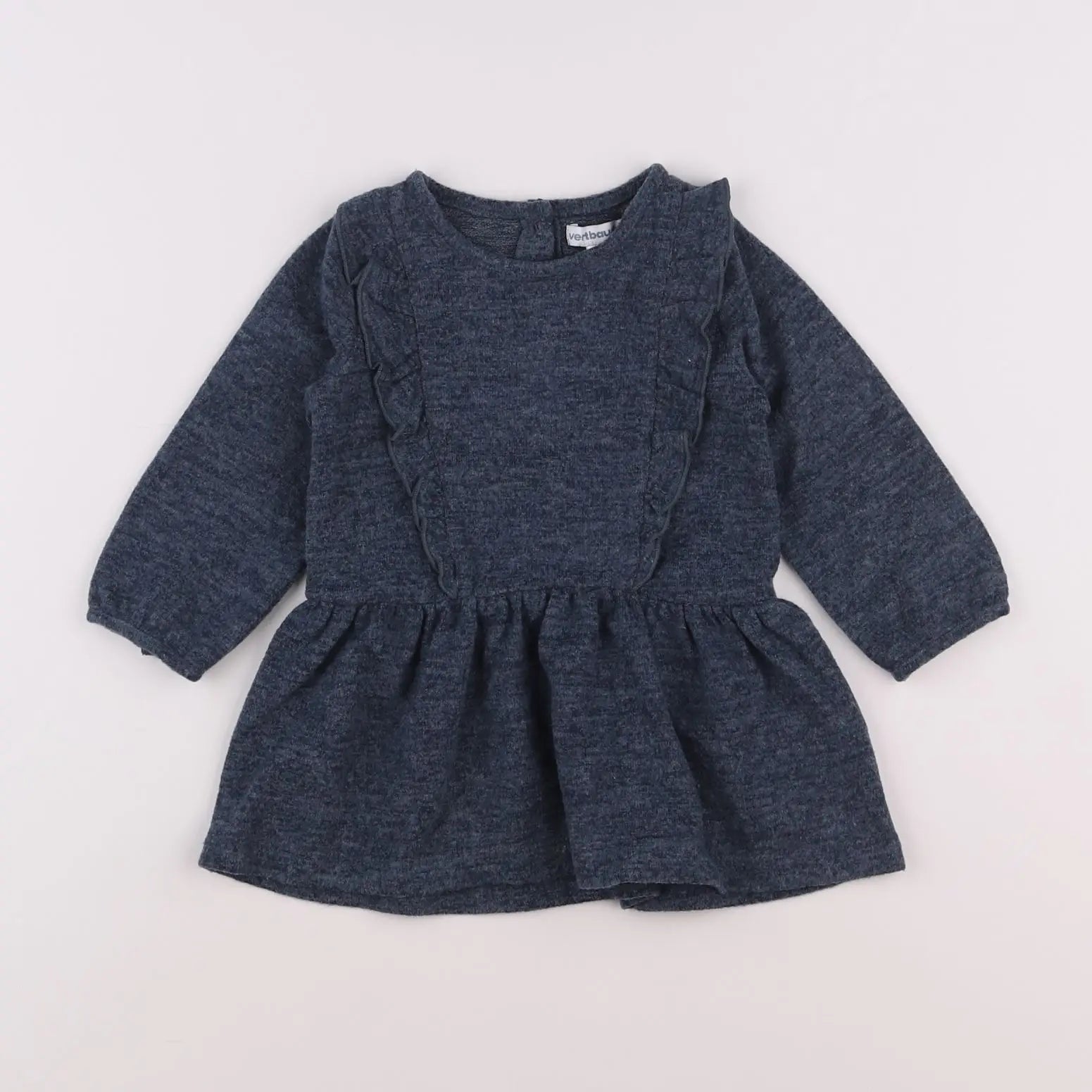 Vertbaudet - robe bleu - 12 mois
