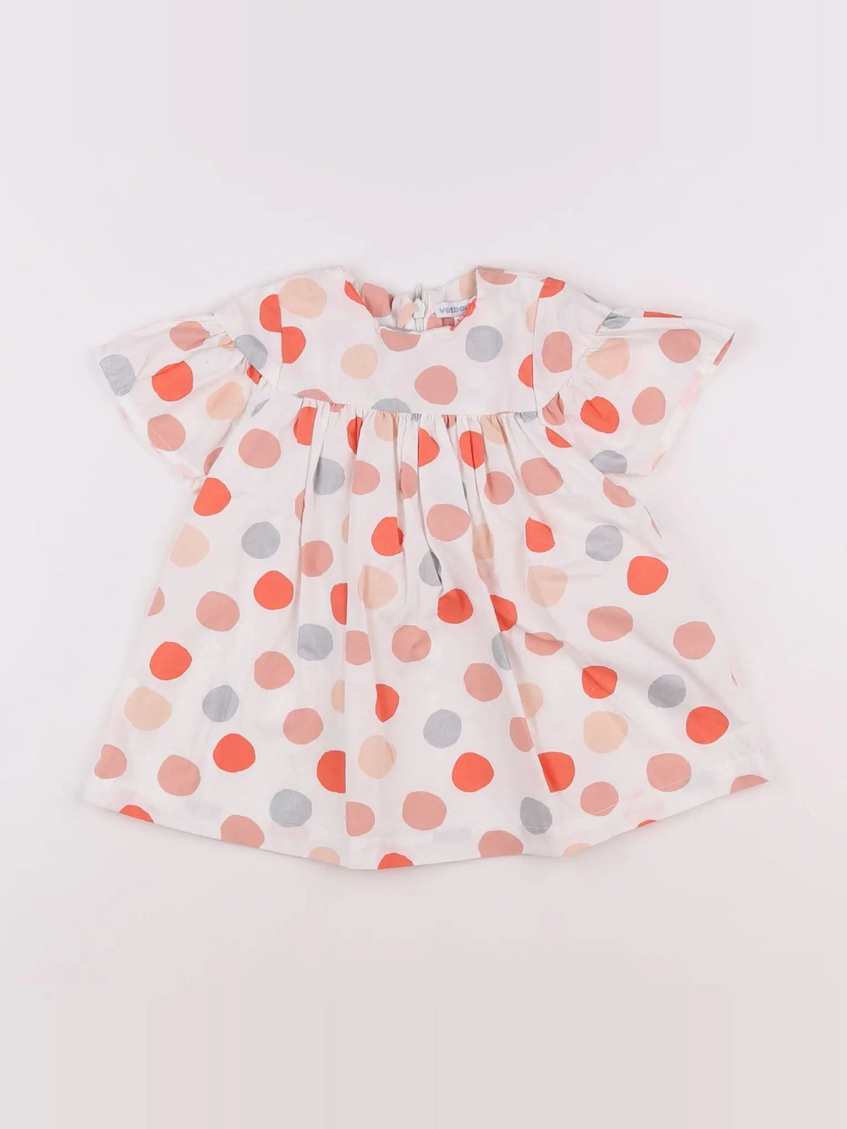 Vertbaudet - robe blanc - 12 mois