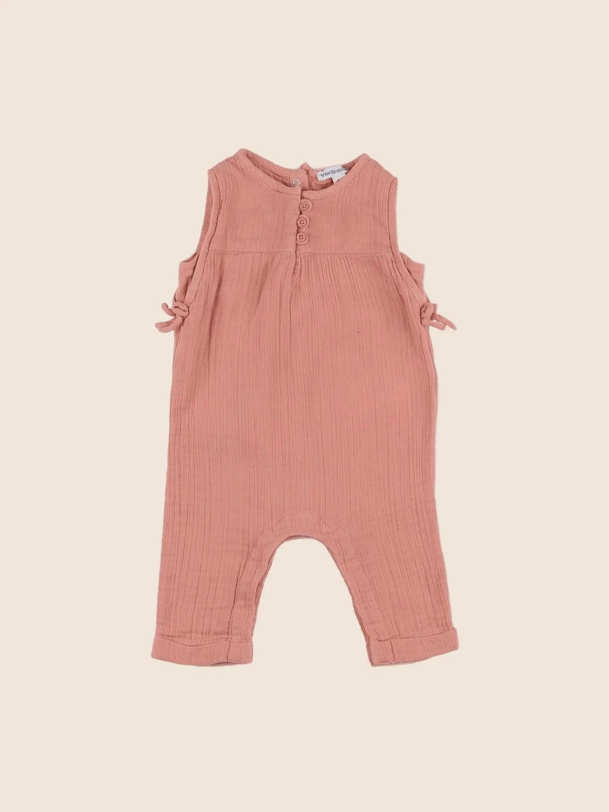 Vertbaudet - combinaison rose - 6 mois