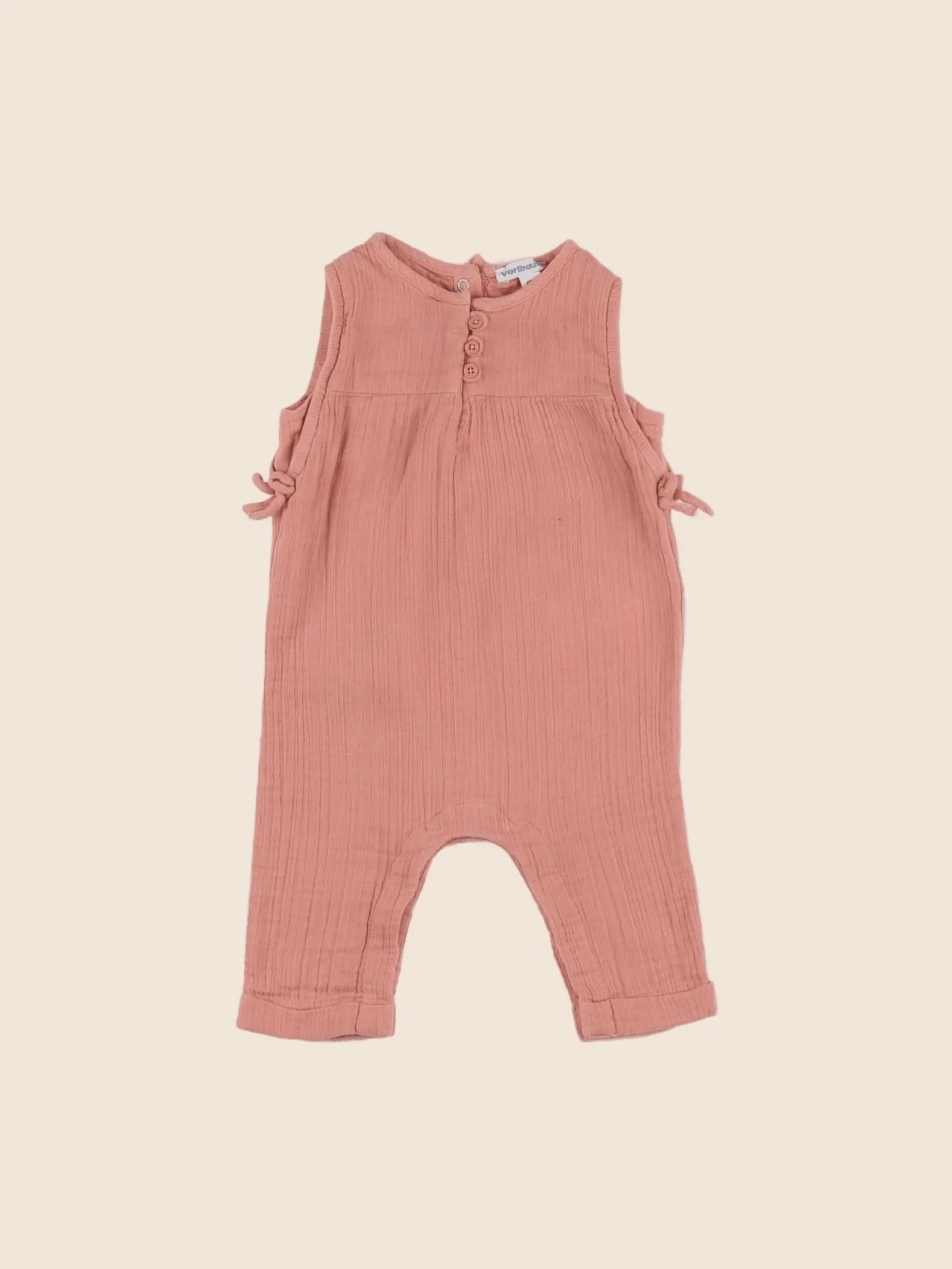 Vertbaudet - combinaison rose - 6 mois