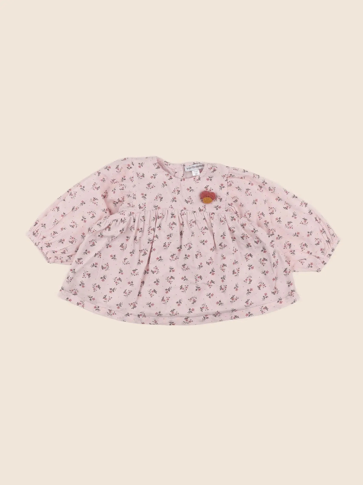 Vertbaudet - blouse rose - 9 mois