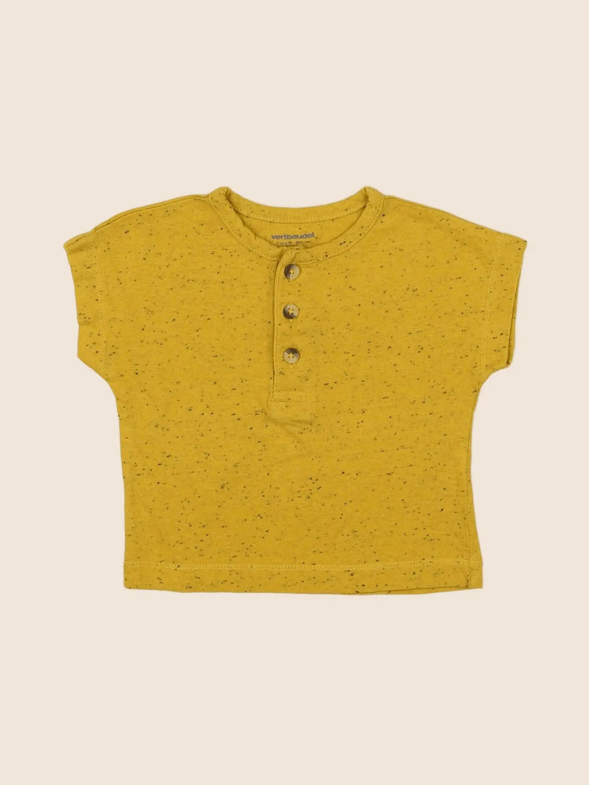 Vertbaudet - tee-shirt jaune - 3 mois