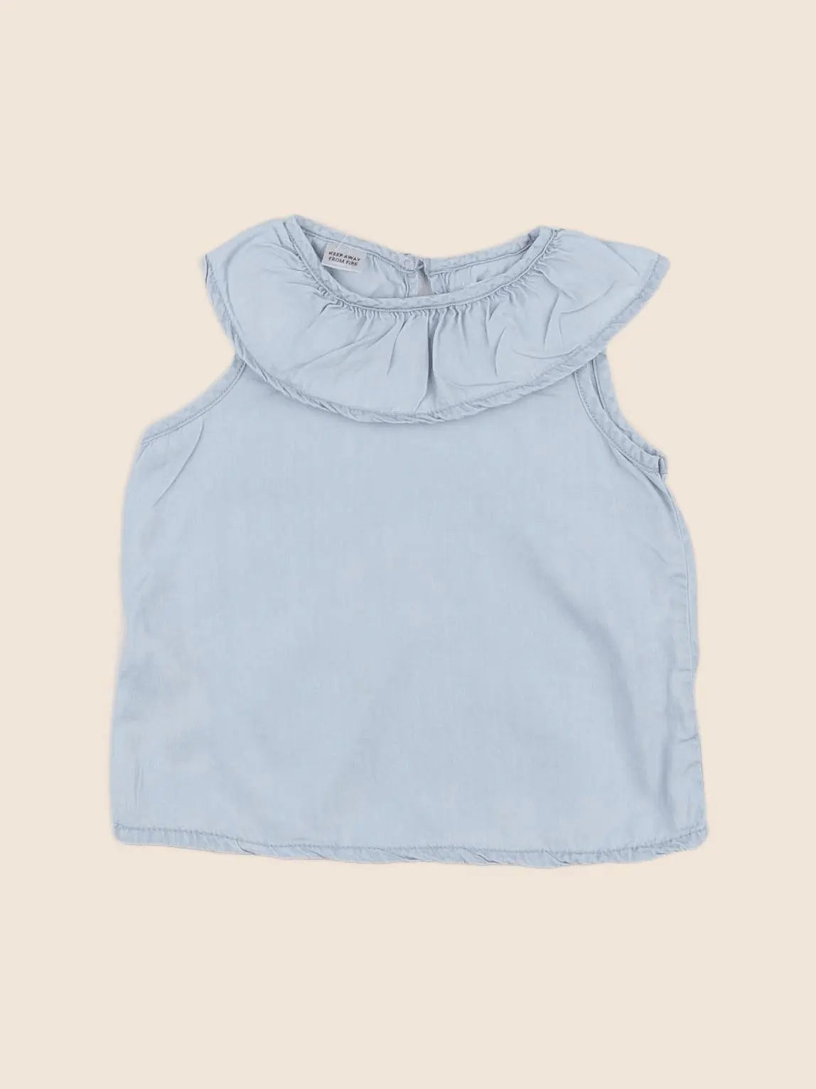 Mango - blouse bleu - 12/18 mois