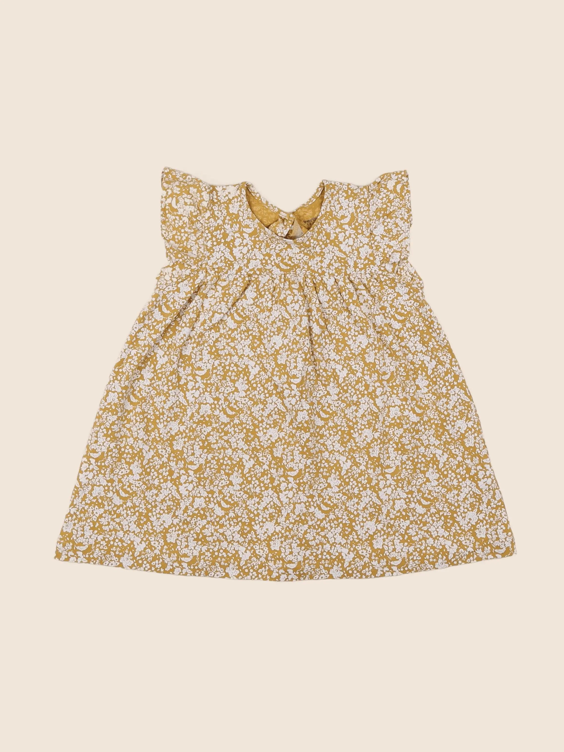 Vertbaudet - robe jaune - 12 mois