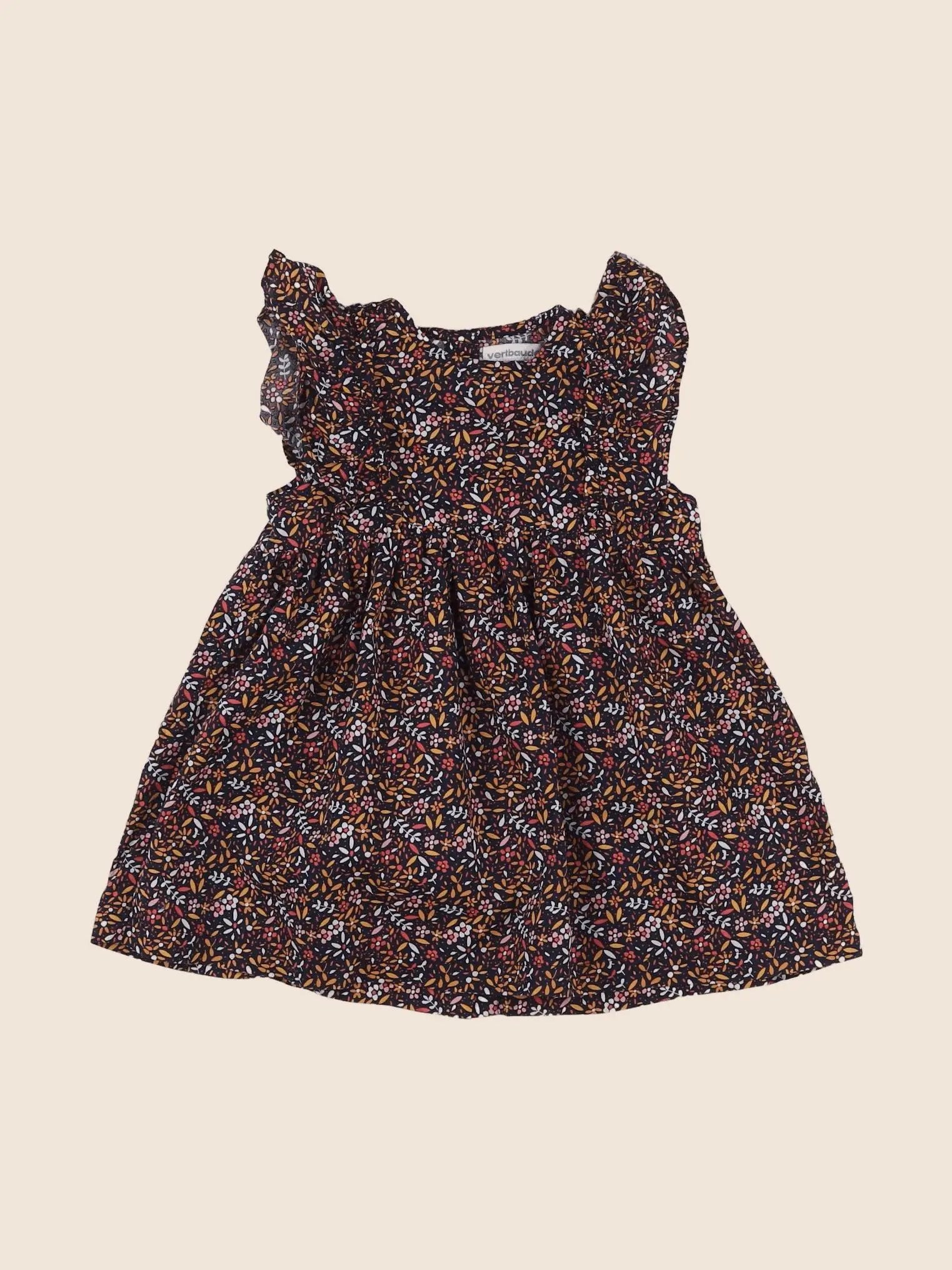 Vertbaudet - robe multicolore - 18 mois