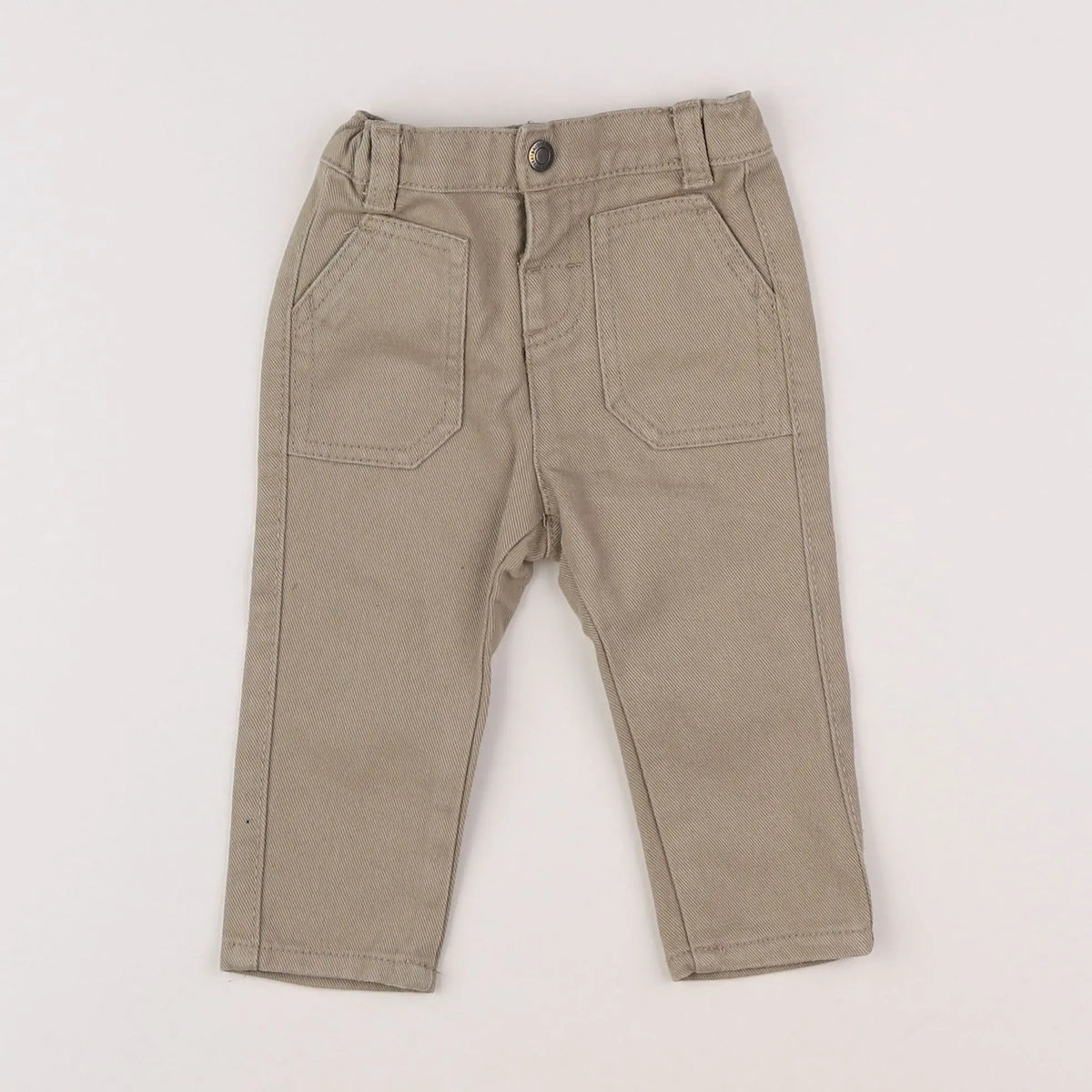 Vertbaudet - pantalon taupe - 6 mois