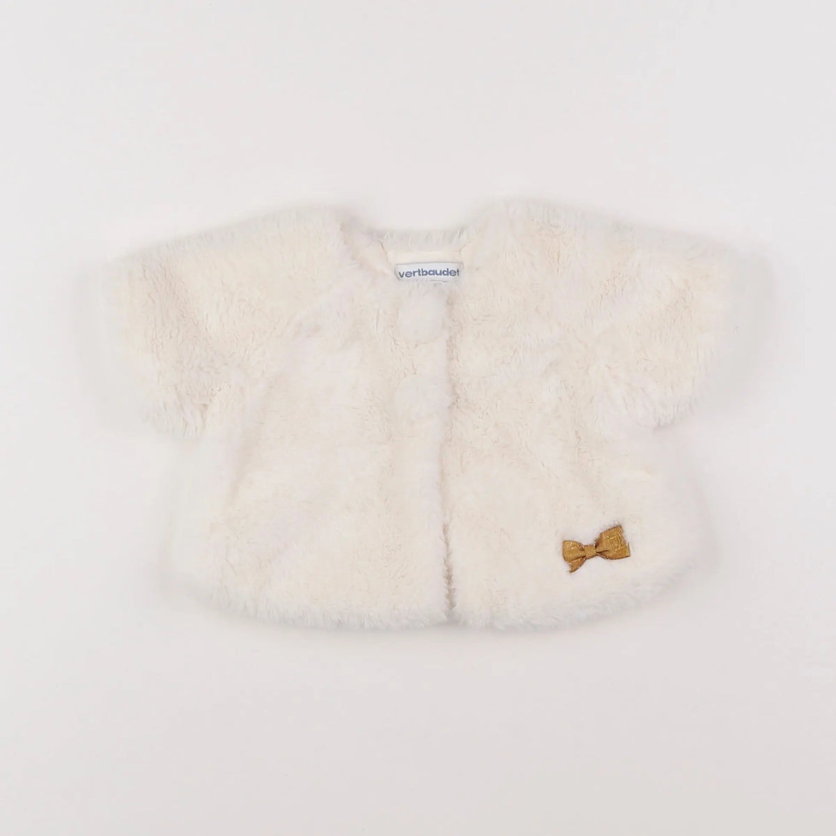 Vertbaudet - gilet beige - 6 mois