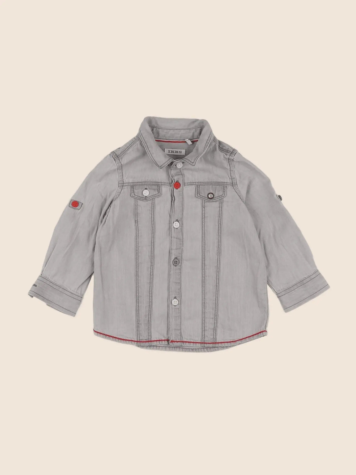 IKKS - chemise gris - 12 mois