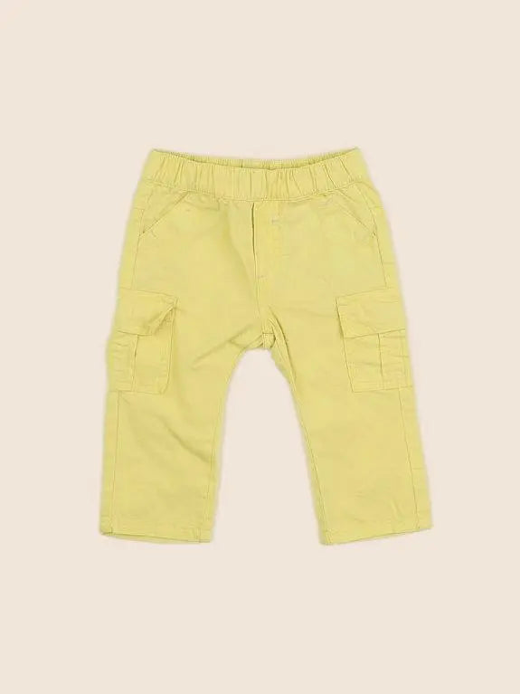 Vertbaudet - pantalon jaune - 6 mois
