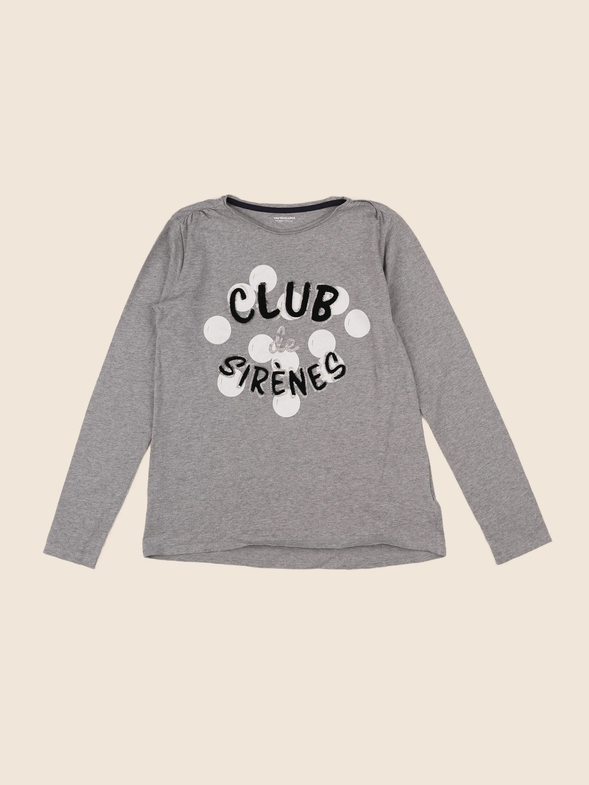 Vertbaudet - tee-shirt gris - 12 ans