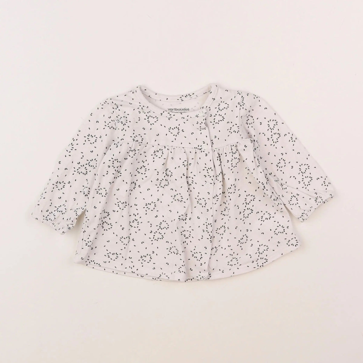 Vertbaudet - tee-shirt blanc - 3 mois