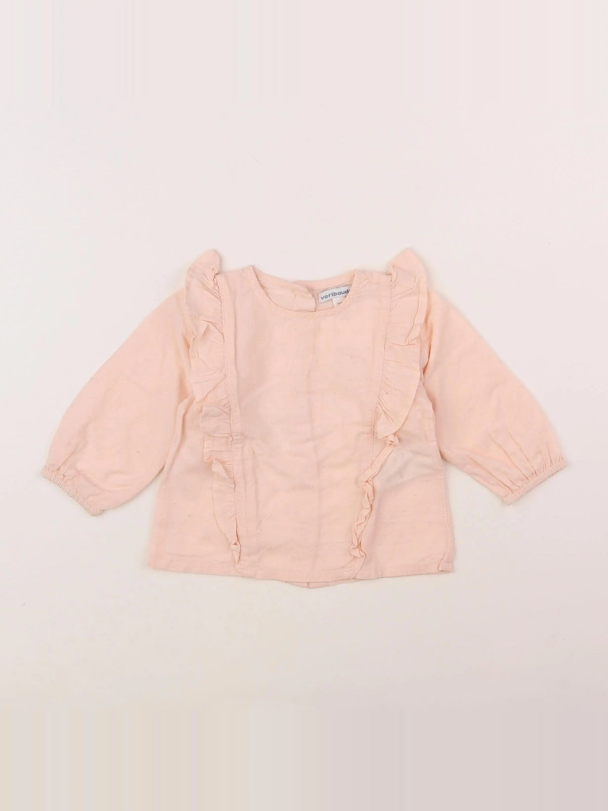 Vertbaudet - blouse rose - 12 mois