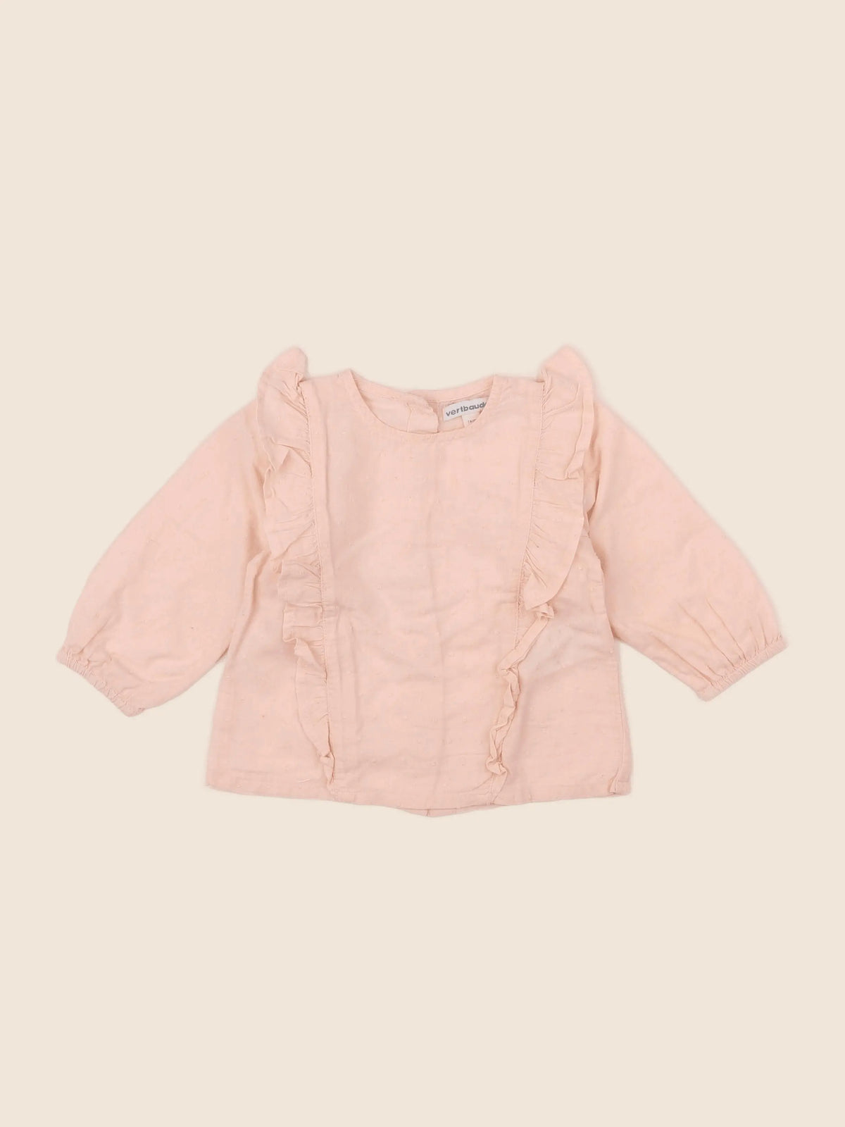 Vertbaudet - blouse rose - 12 mois