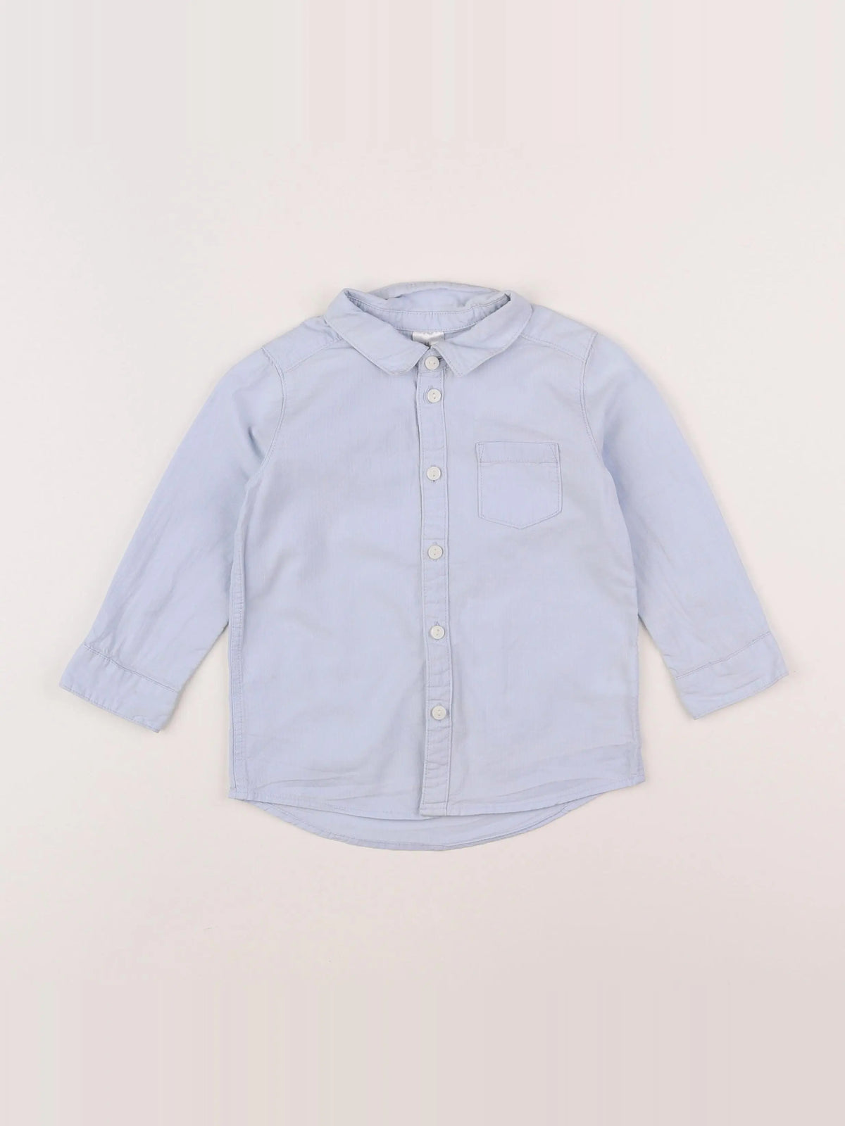 H&M - chemise bleu - 12/18 mois