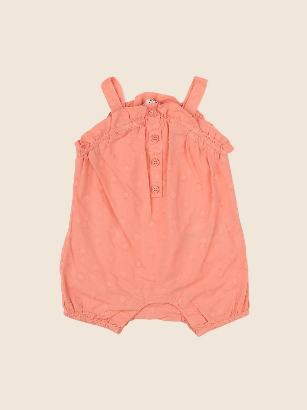La Redoute - combinaison orange - 3 mois
