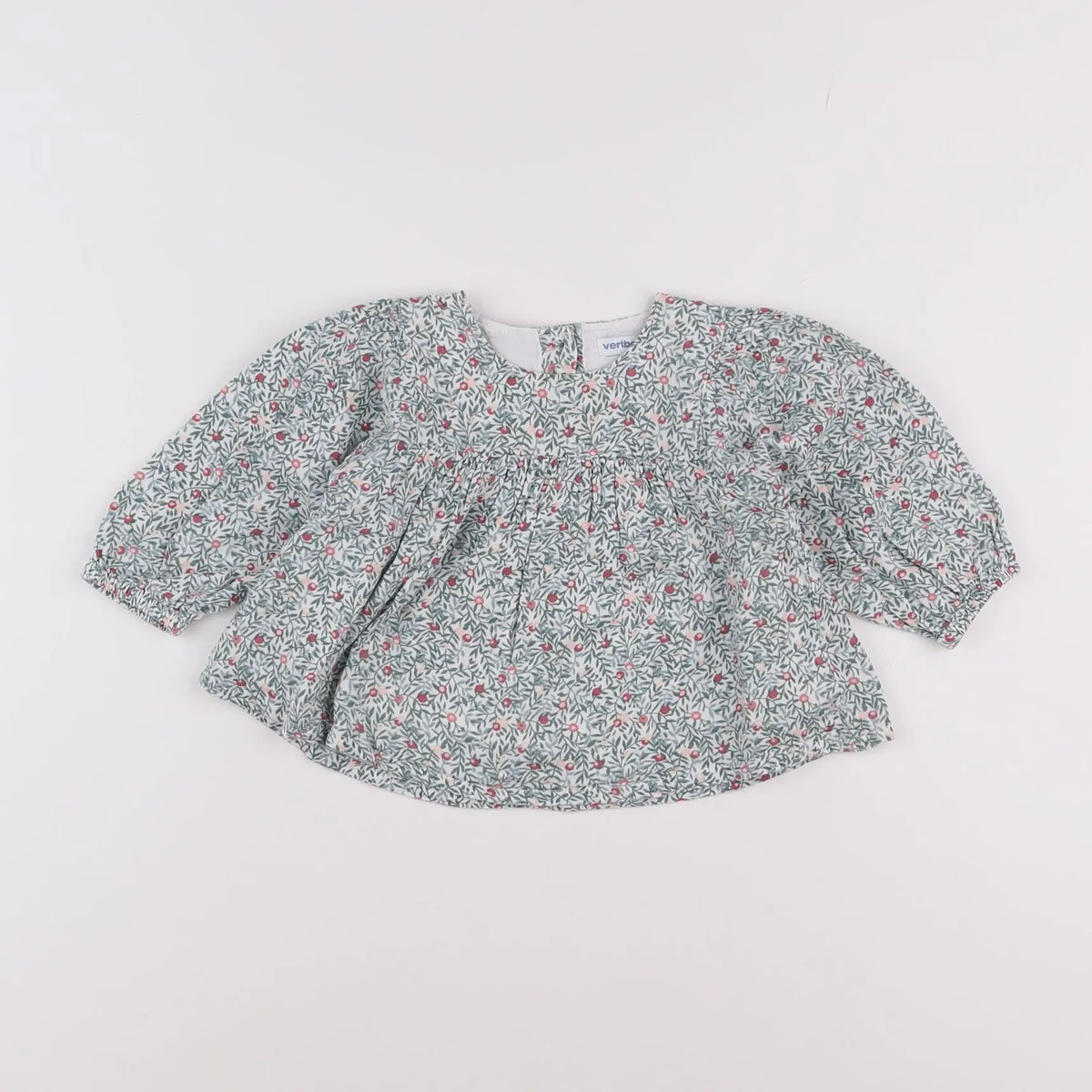 Vertbaudet - blouse vert - 12 mois