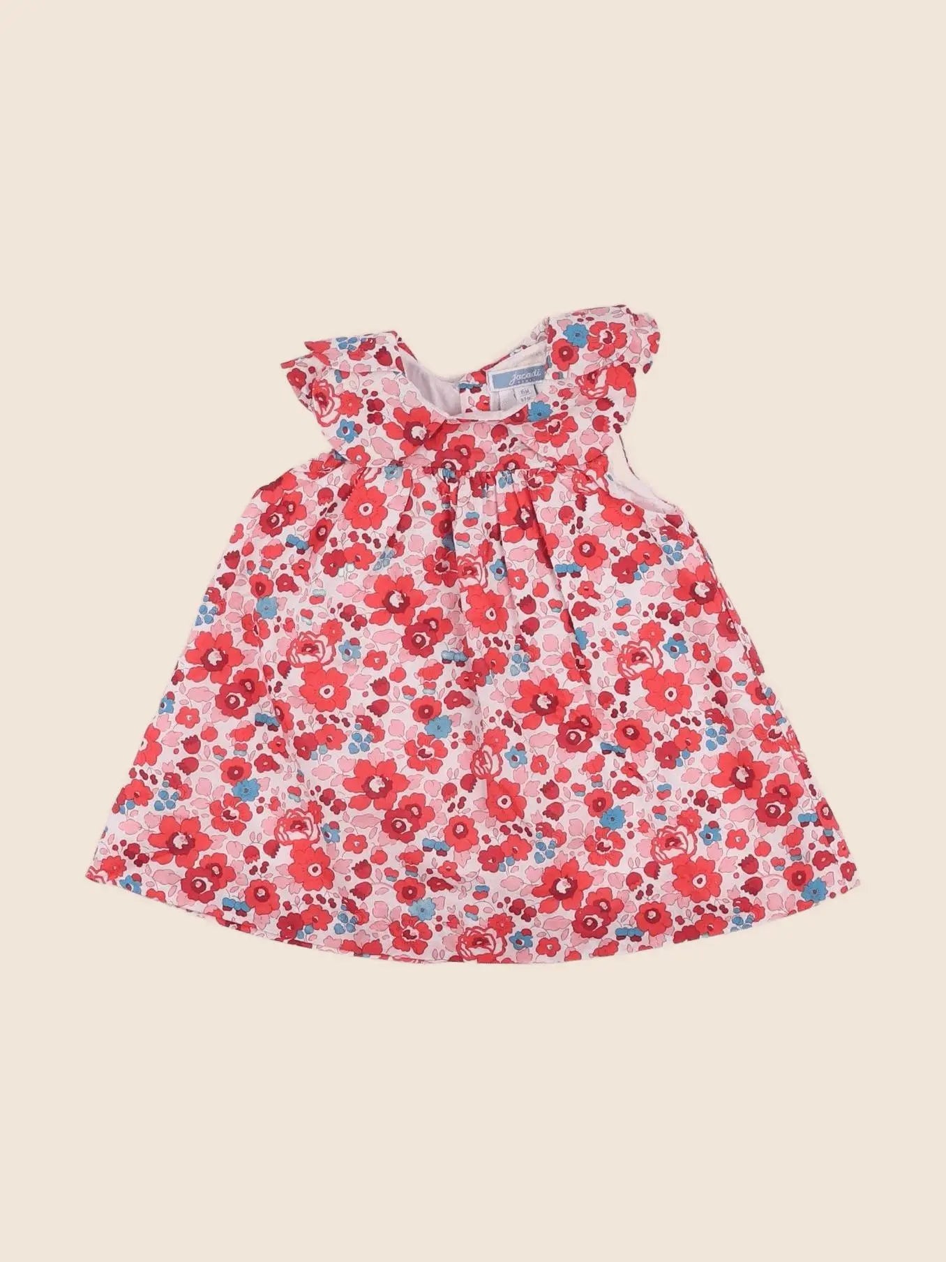 Jacadi - robe liberty rose - 6 mois
