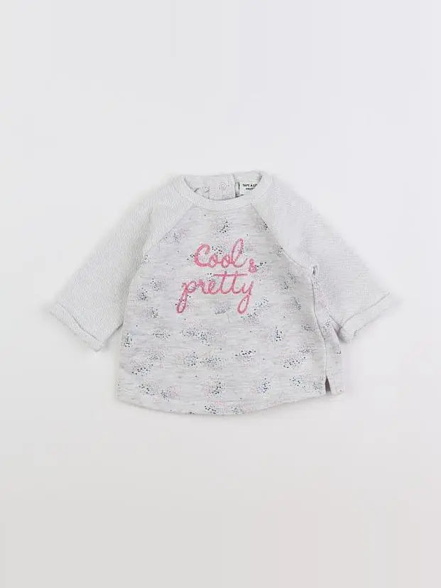 Tape à l'oeil - sweat gris - 3 mois